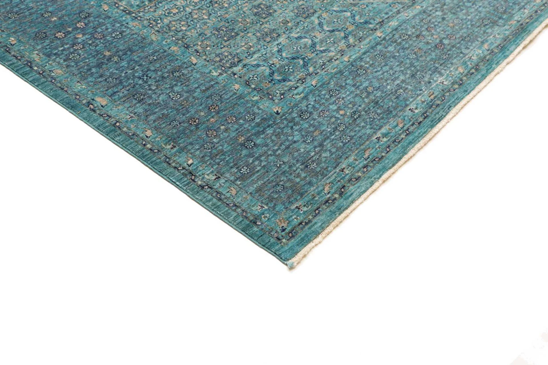 orientteppich-mamluk-205-x-294-cm-schurwolle-handgeknupft-grau-11 Hand-Knotted Wool Mamluk Pakistani Rug, 205 × 294 cm