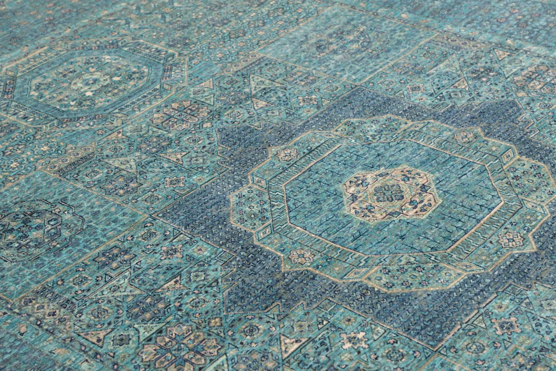 orientteppich-mamluk-205-x-294-cm-schurwolle-handgeknupft-grau-15 Hand-Knotted Wool Mamluk Pakistani Rug, 205 × 294 cm