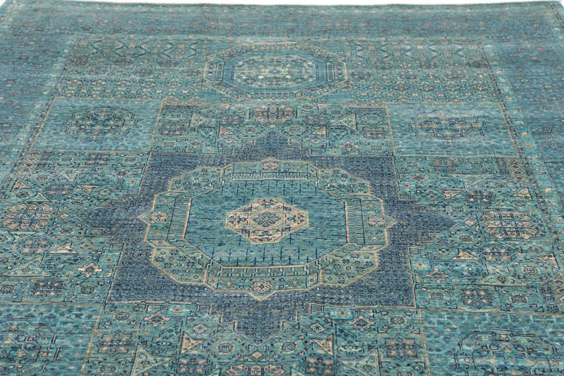 orientteppich-mamluk-205-x-294-cm-schurwolle-handgeknupft-grau-17 Hand-Knotted Wool Mamluk Pakistani Rug, 205 × 294 cm