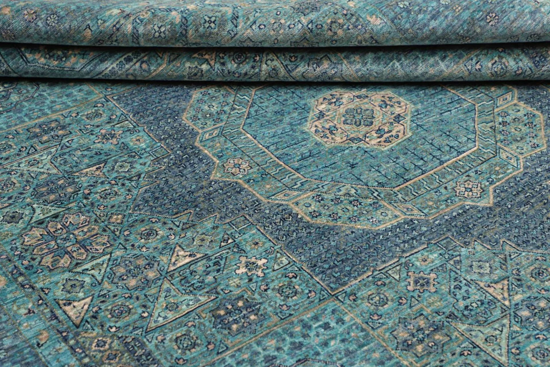 orientteppich-mamluk-205-x-294-cm-schurwolle-handgeknupft-grau-19 Hand-Knotted Wool Mamluk Pakistani Rug, 205 × 294 cm