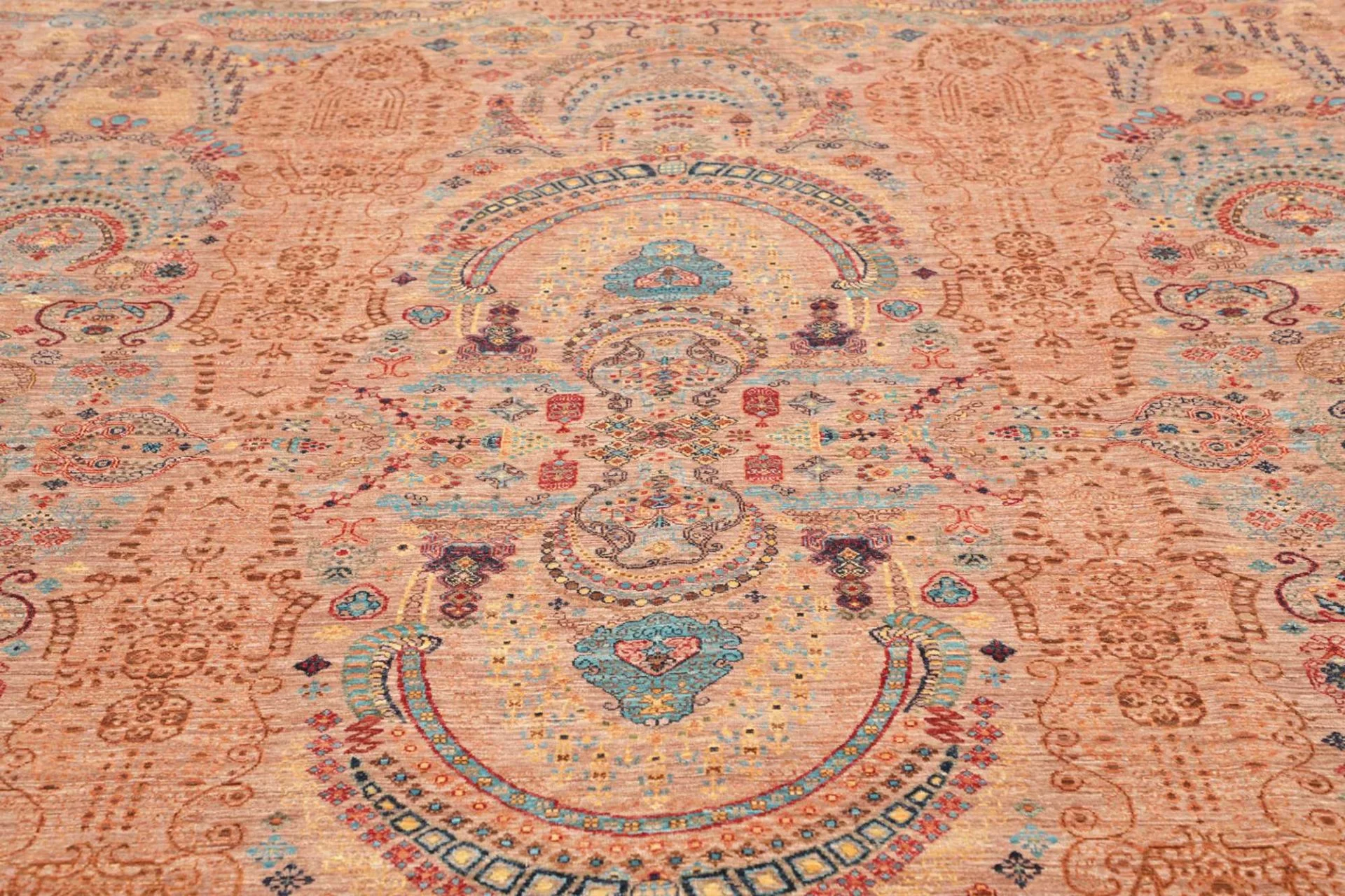 Samarkand Pakistani Rug 249 × 308 cm, Wool, hand-knotted