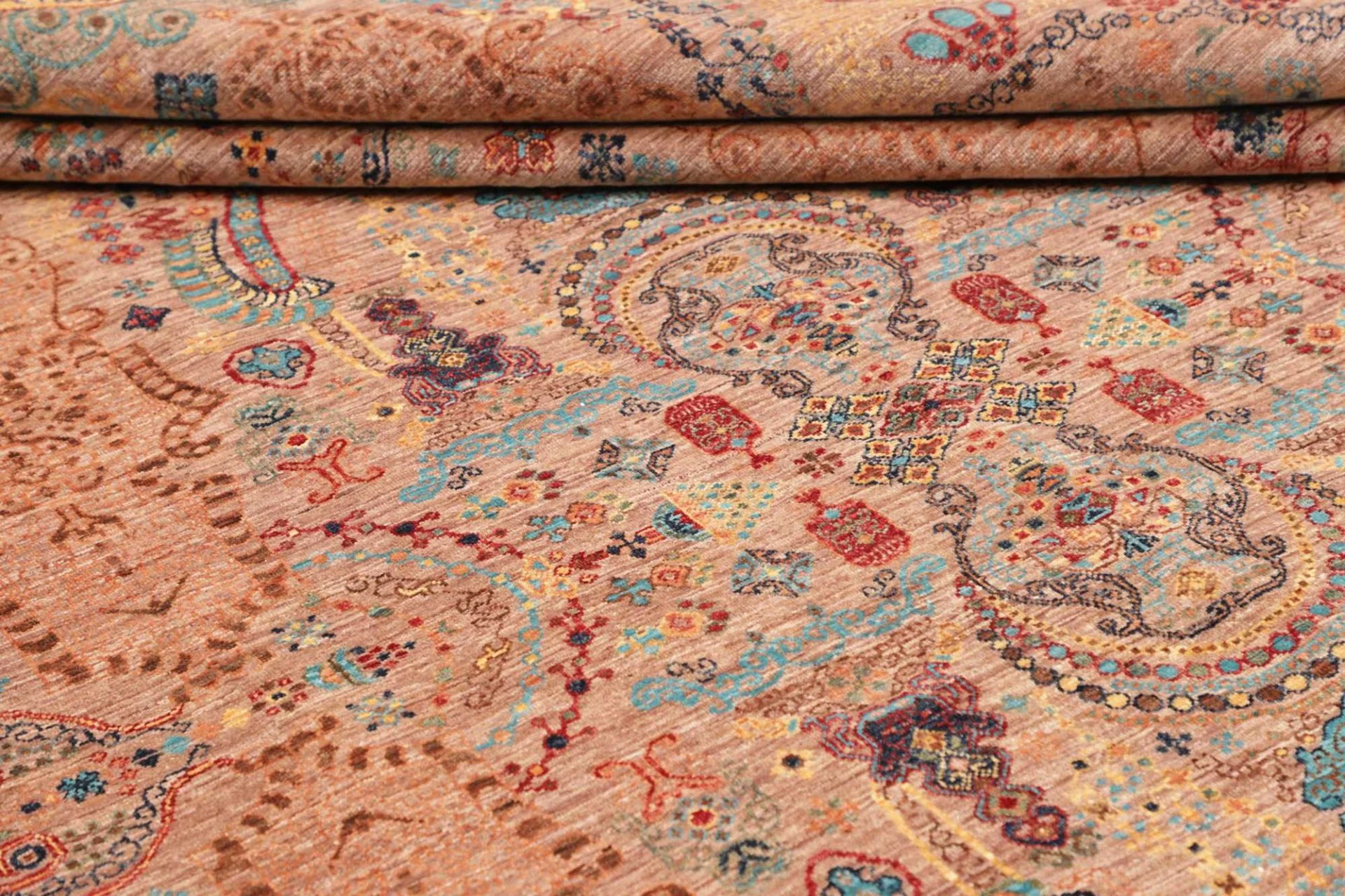 Samarkand Pakistani Rug 249 × 308 cm, Wool, hand-knotted
