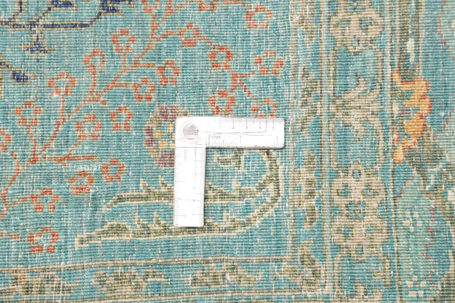 Hand-Knotted Wool Samarkand Pakistani Rug, 248 × 301 cm