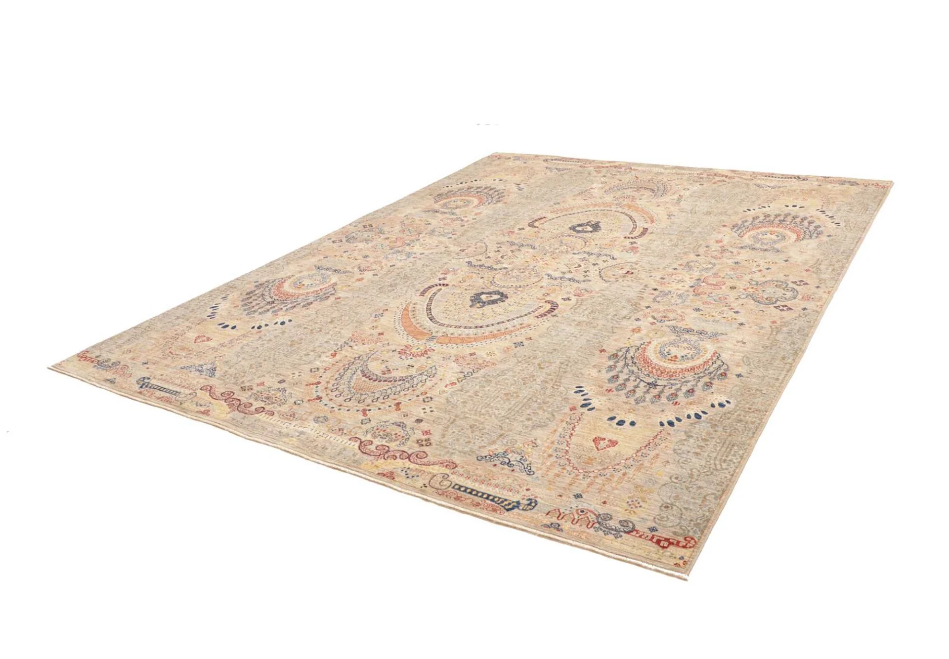 Samarkand Pakistani Rug — hand-knotted, 243 × 303 cm, Wool