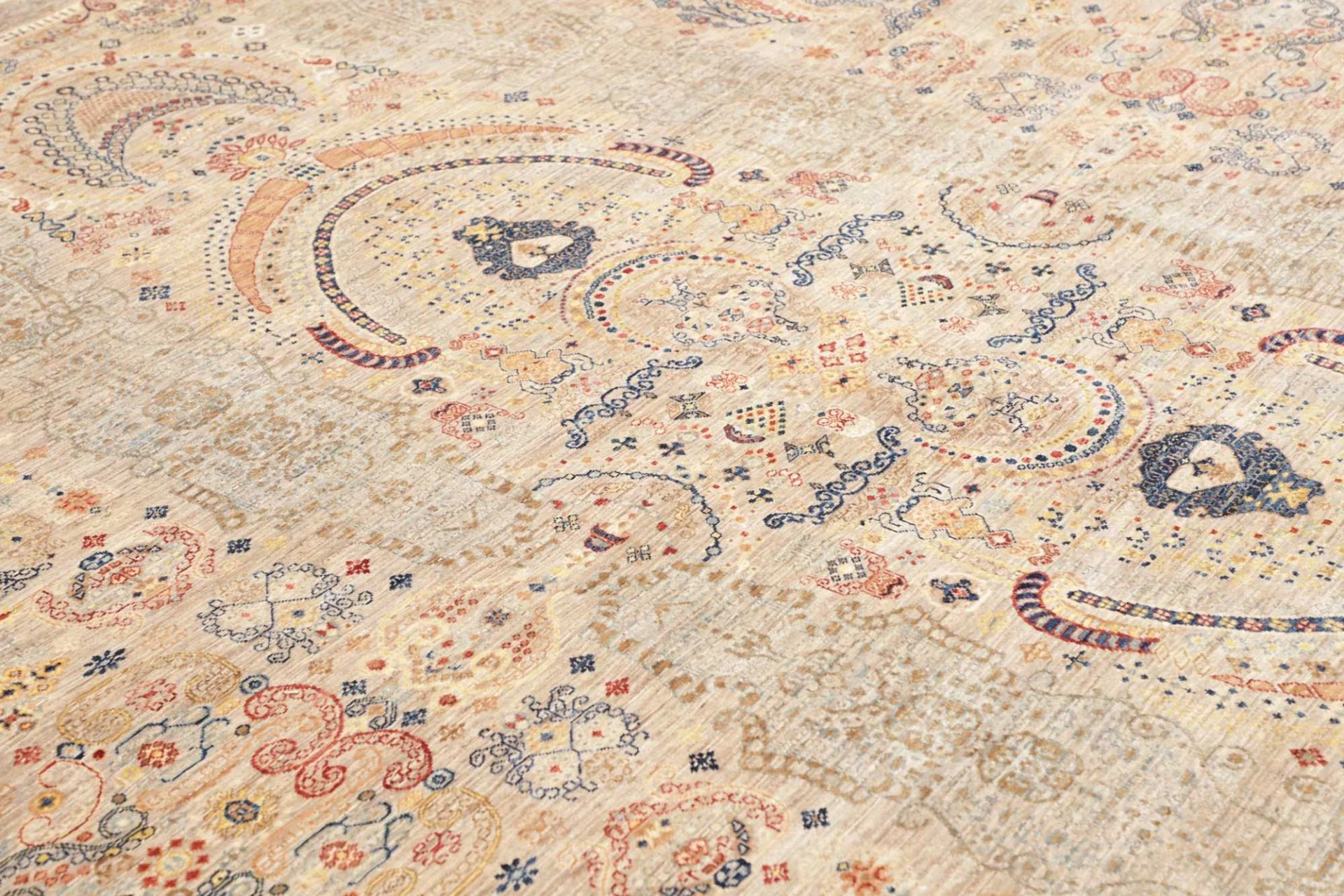 Samarkand Pakistani Rug — hand-knotted, 243 × 303 cm, Wool