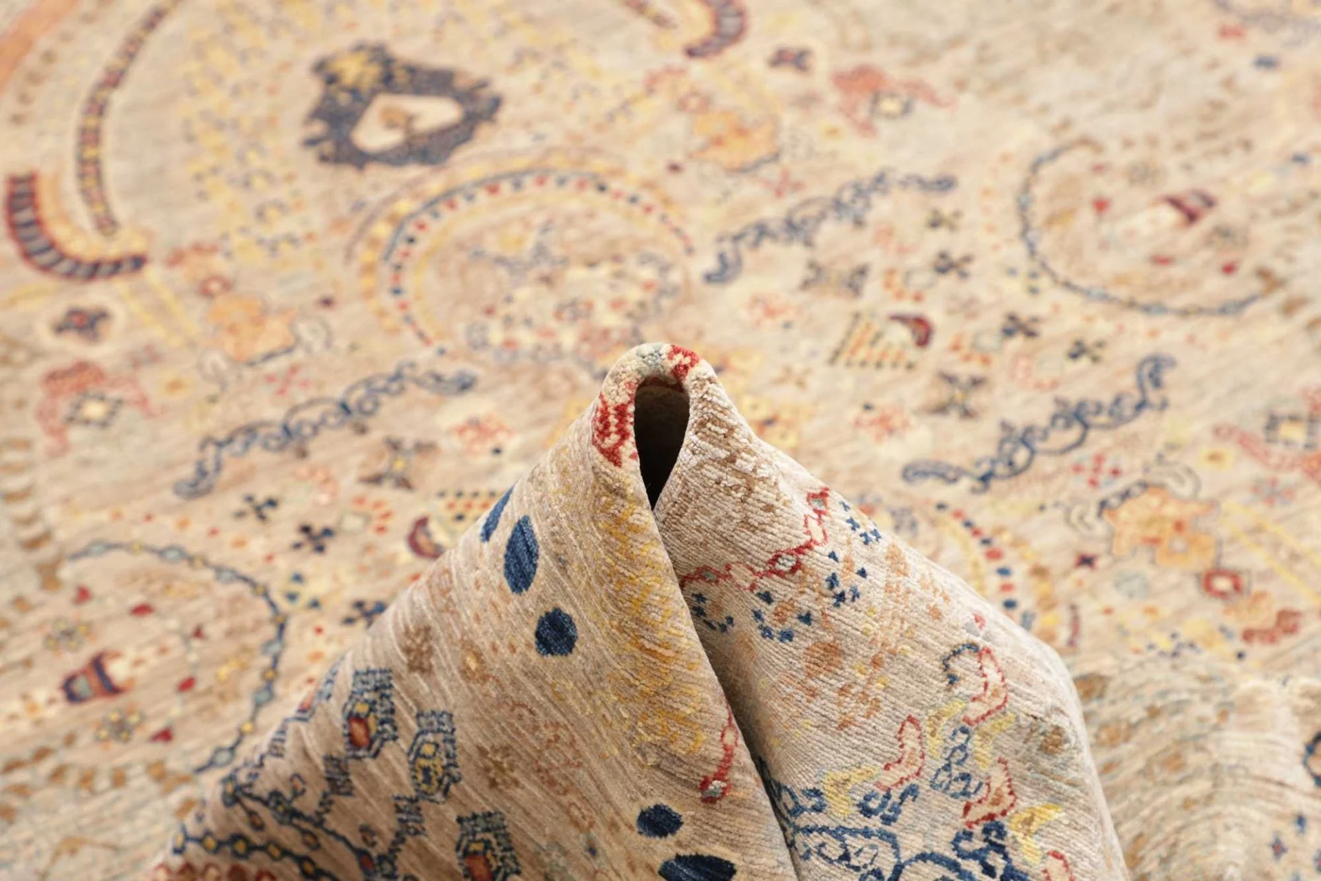 Samarkand Pakistani Rug — hand-knotted, 243 × 303 cm, Wool