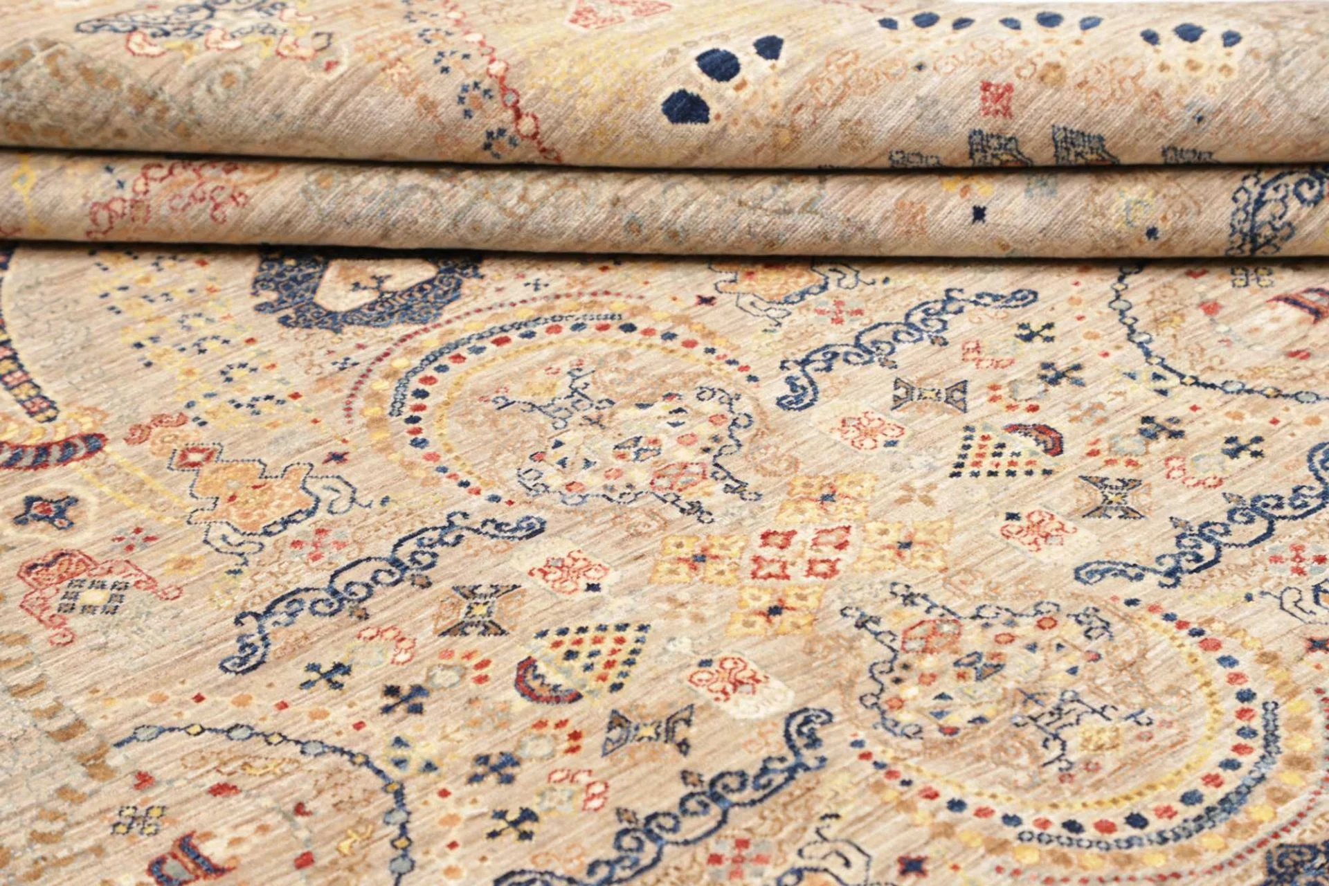 Samarkand Pakistani Rug — hand-knotted, 243 × 303 cm, Wool