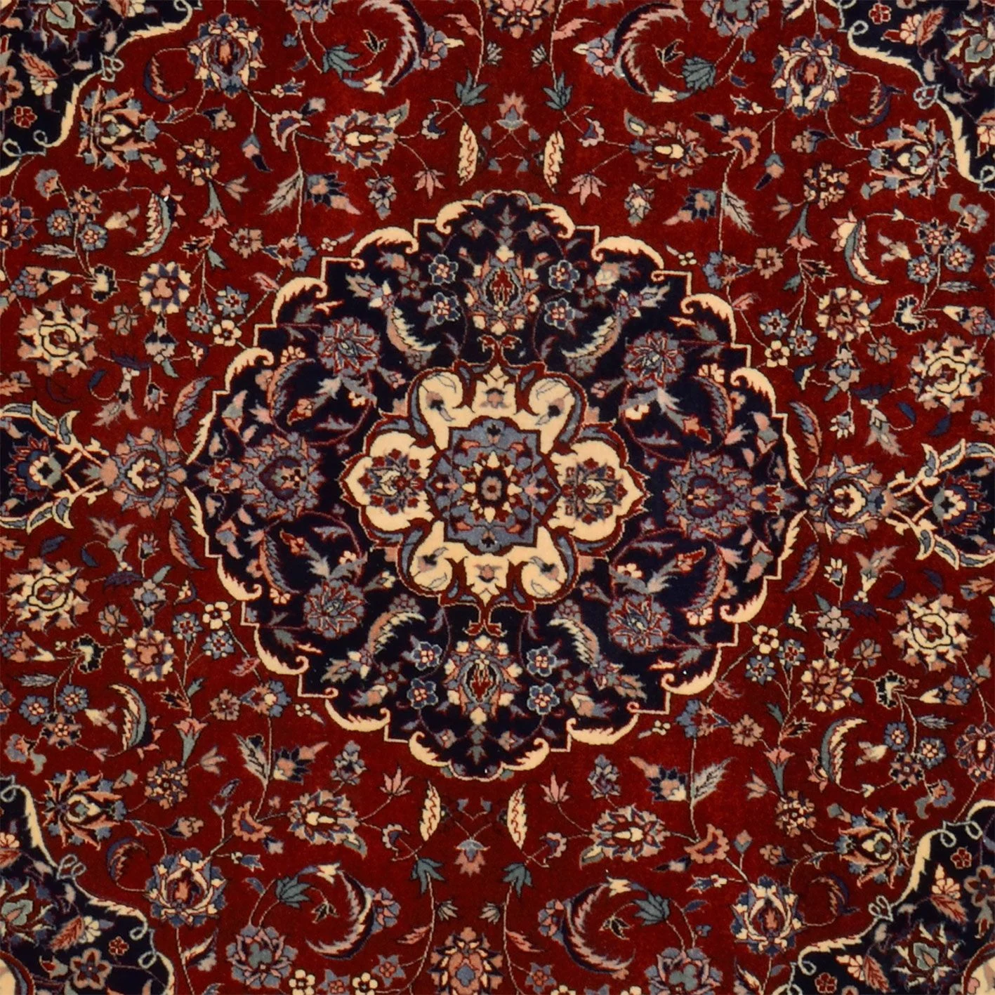 Isfahan Chinese Rug 250 × 250 cm, Wool, hand-knotted