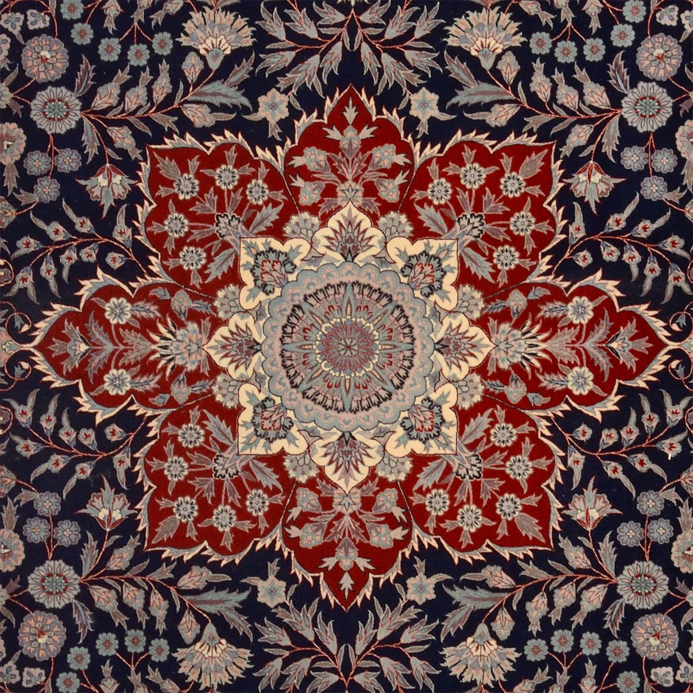 Isfahan Chinese Rug 275 × 375 cm, Wool, hand-knotted