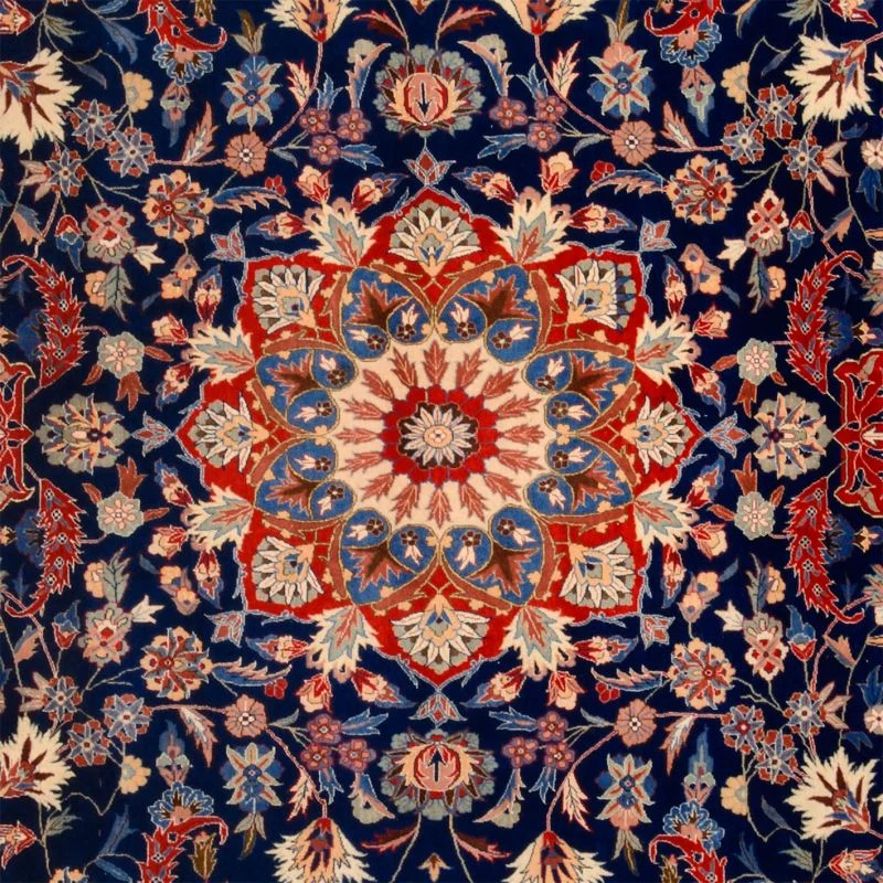 Isfahan Chinese Rug — hand-knotted, 273 × 365 cm, Wool