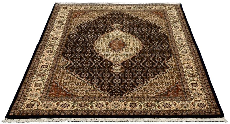 Tabriz Indian Rug — hand-knotted, 171 × 242 cm, Wool & Silk