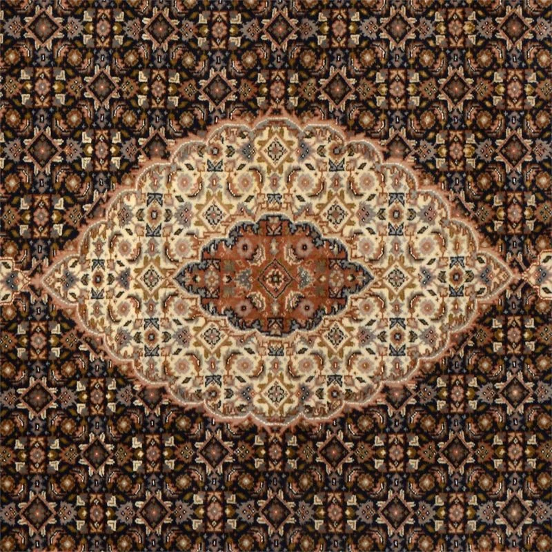 Tabriz Indian Rug — hand-knotted, 171 × 242 cm, Wool & Silk