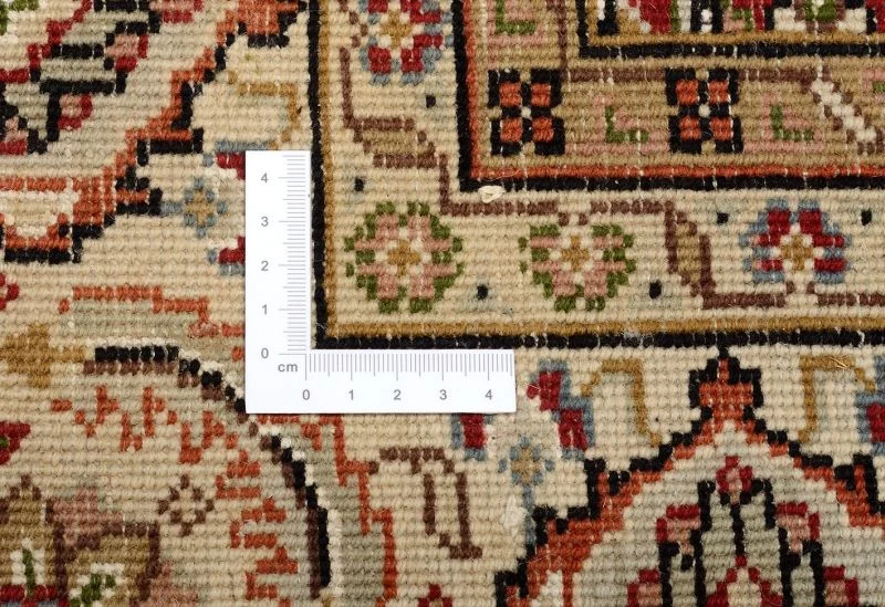 Bijar Indian Rug — hand-knotted, 176 × 241 cm, Wool & Silk