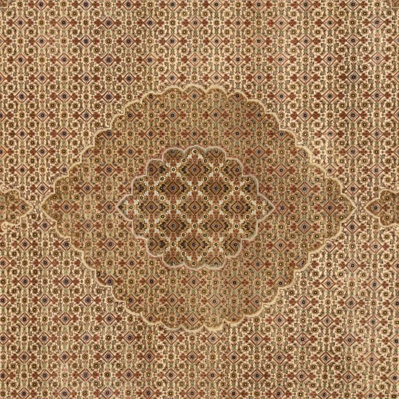 Tabriz Indian Rug 256 × 306 cm, Wool, hand-knotted