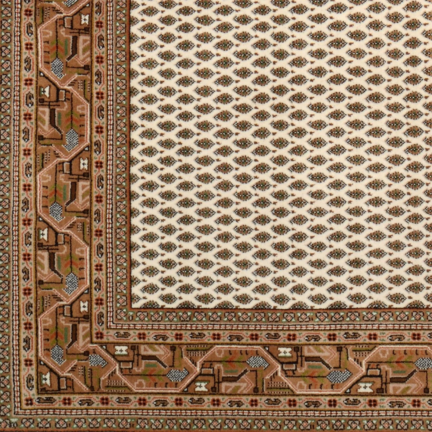 Indian Rug — hand-knotted, 175 × 237 cm, Wool