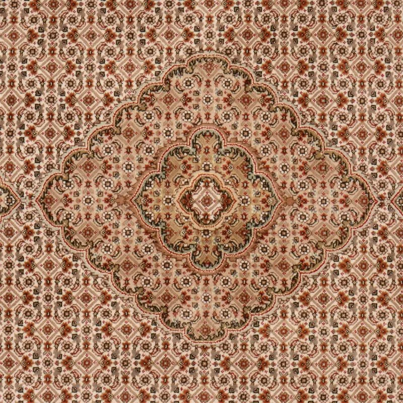Tabriz Indian Rug 172 × 244 cm, Wool & Silk, hand-knotted