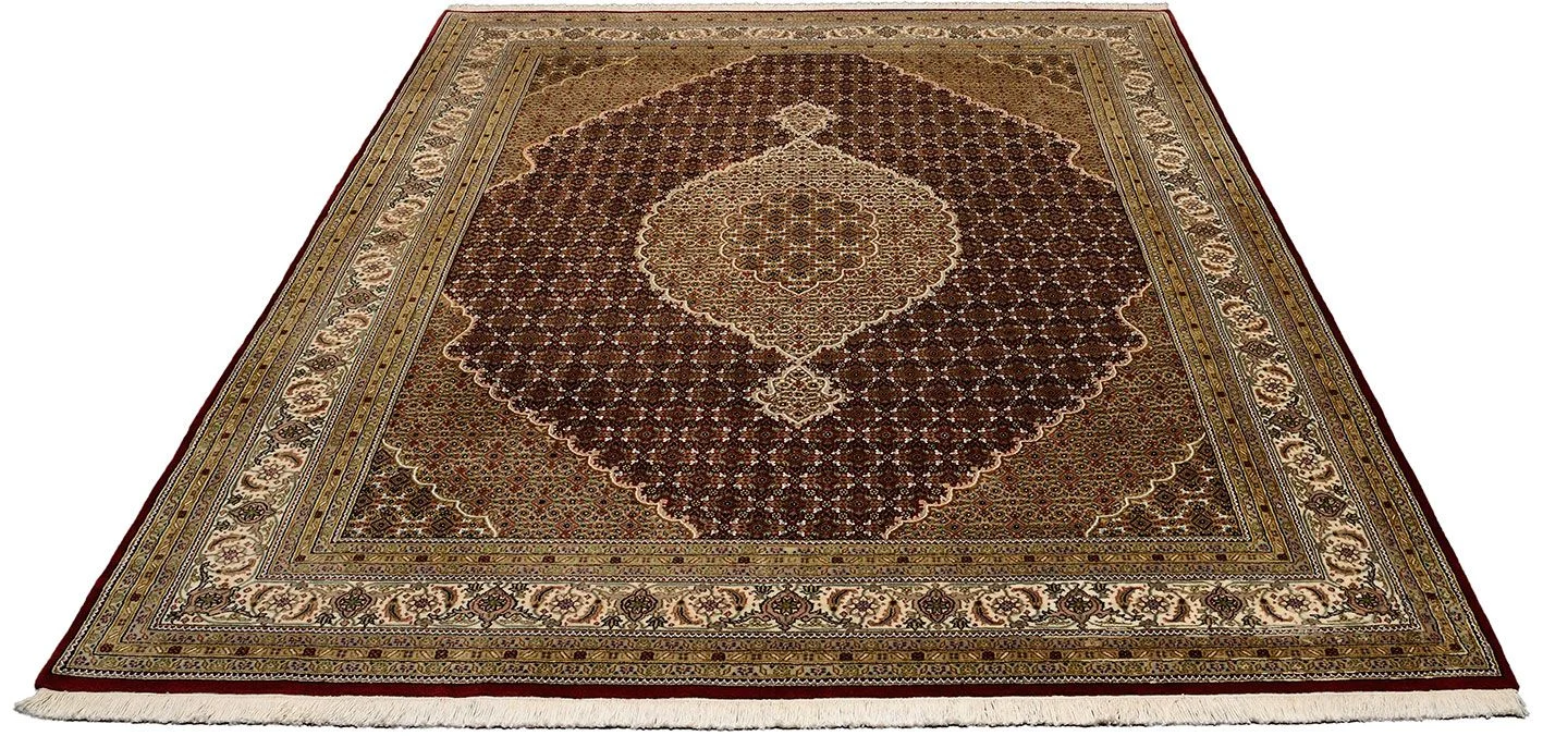 Tabriz Indian Rug — hand-knotted, 244 × 305 cm, Wool