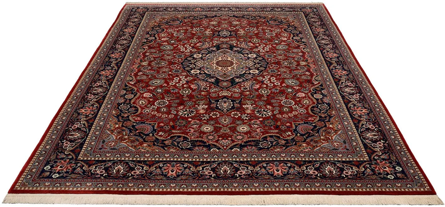 Hand-Knotted Wool Isfahan Chinese Rug, 258 × 360 cm
