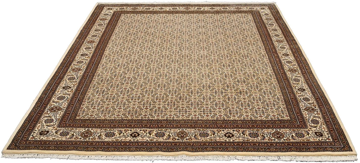 Tabriz Indian Rug 244 × 307 cm, Wool & Silk, hand-knotted