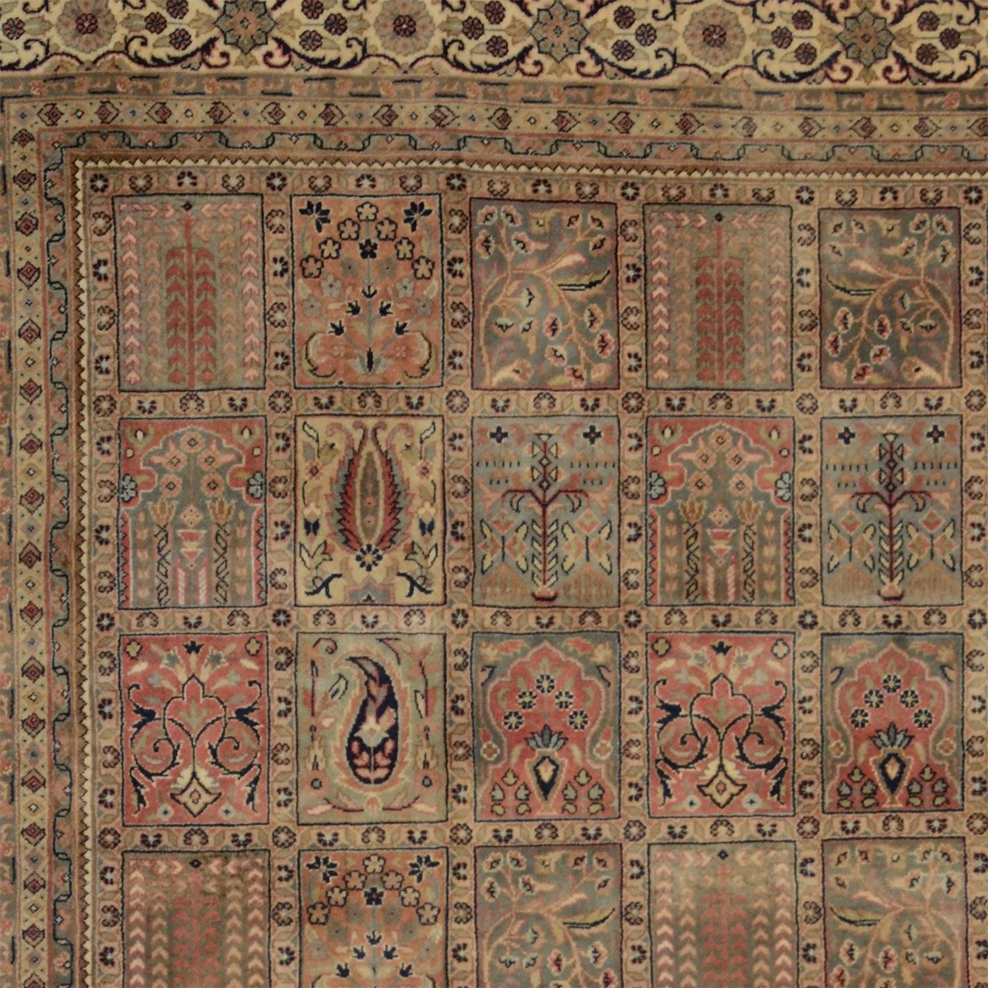 orientteppich-bidjar-198-x-285-cm-schurwolle-handgeknupft-beige-3 Bijar Indian Rug 198 × 285 cm, Wool, hand-knotted