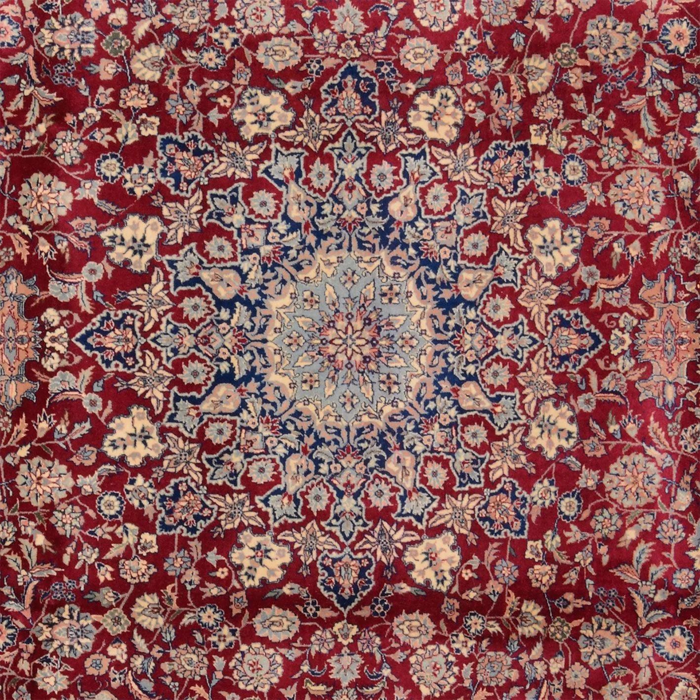 Hand-Knotted Wool Isfahan Chinese Rug, 250 × 307 cm