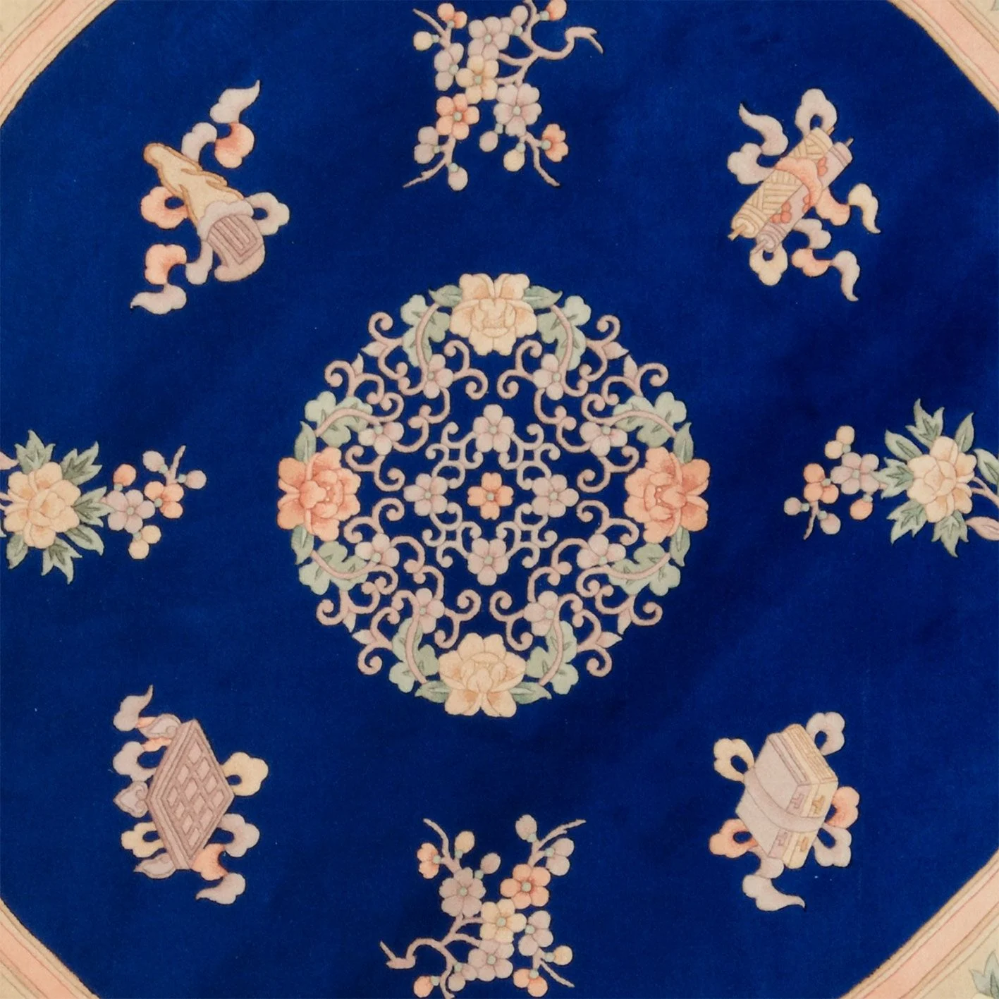 Peking Chinese Rug 200 × 200 cm, Wool, hand-knotted