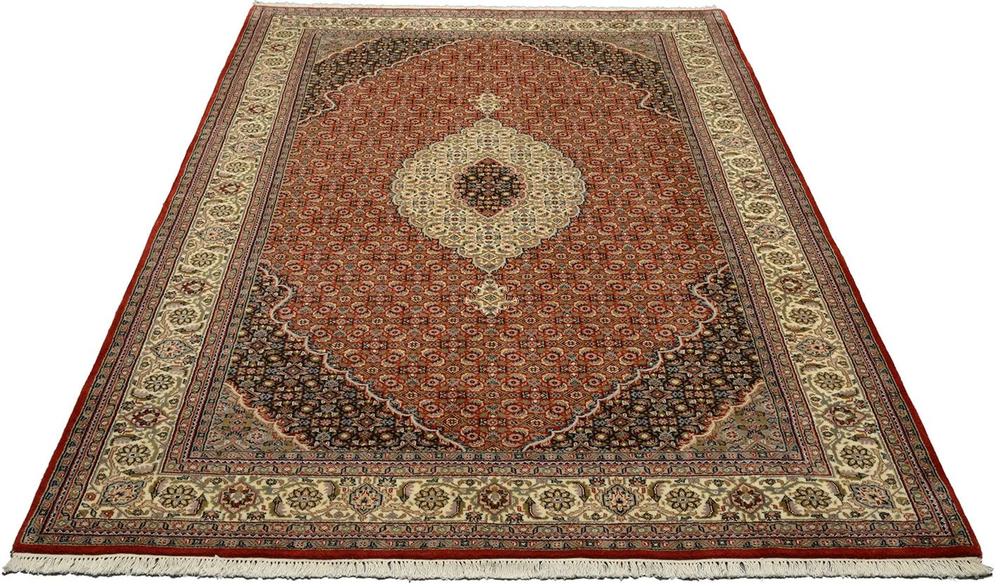 orientteppich-tabriz-202-x-301-cm-schurwolle-handgeknupft-fein-1 Tabriz Indian Rug 202 × 301 cm, Wool, hand-knotted