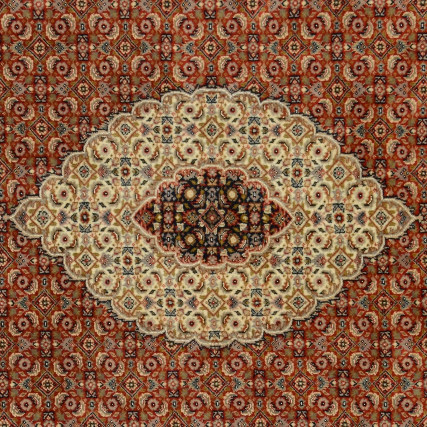 orientteppich-tabriz-202-x-301-cm-schurwolle-handgeknupft-fein-3 Tabriz Indian Rug 202 × 301 cm, Wool, hand-knotted