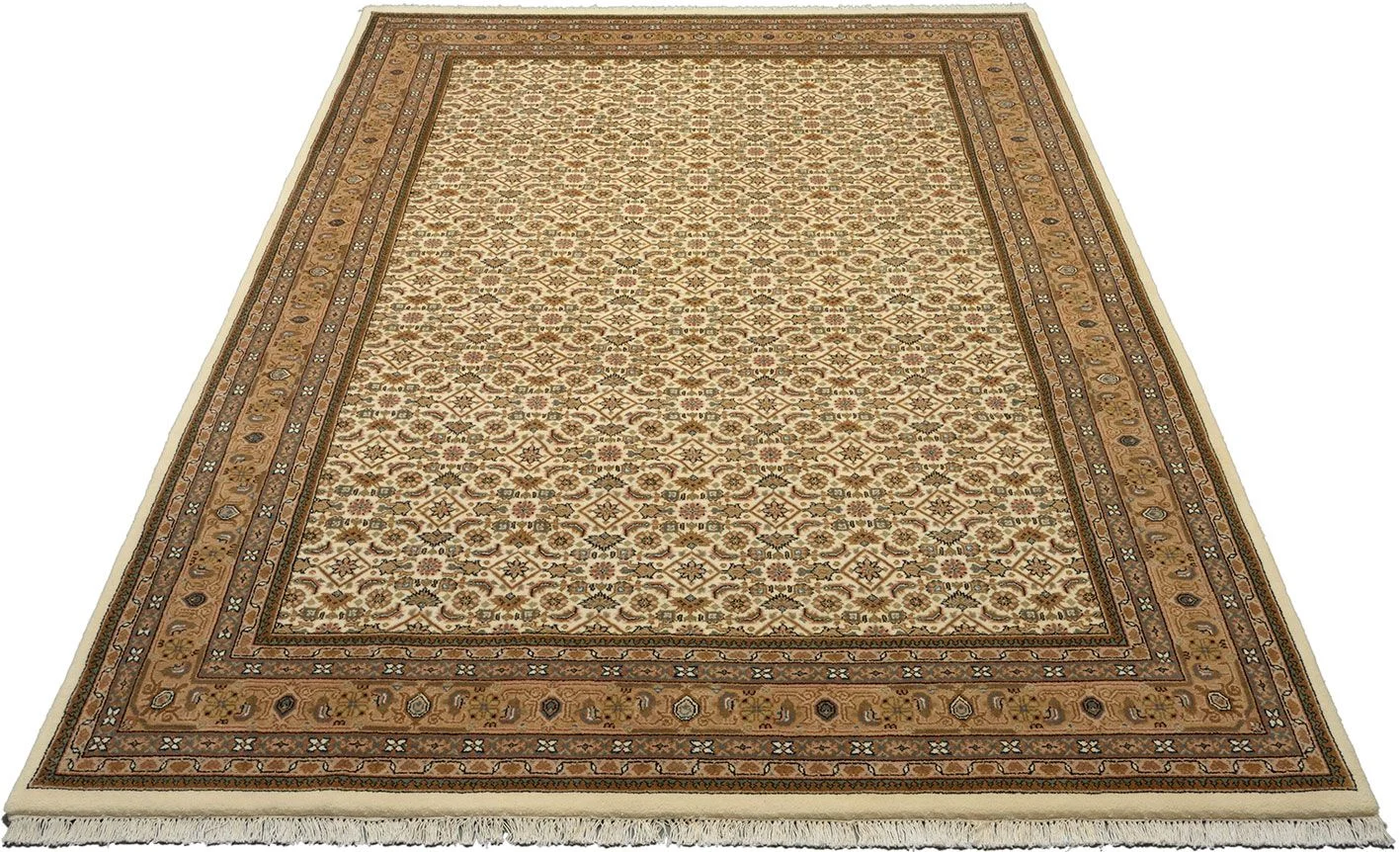 orientteppich-bidjar-199-x-294-cm-schurwolle-handgeknupft-1 Hand-Knotted Wool Bijar Indian Rug, 199 × 294 cm