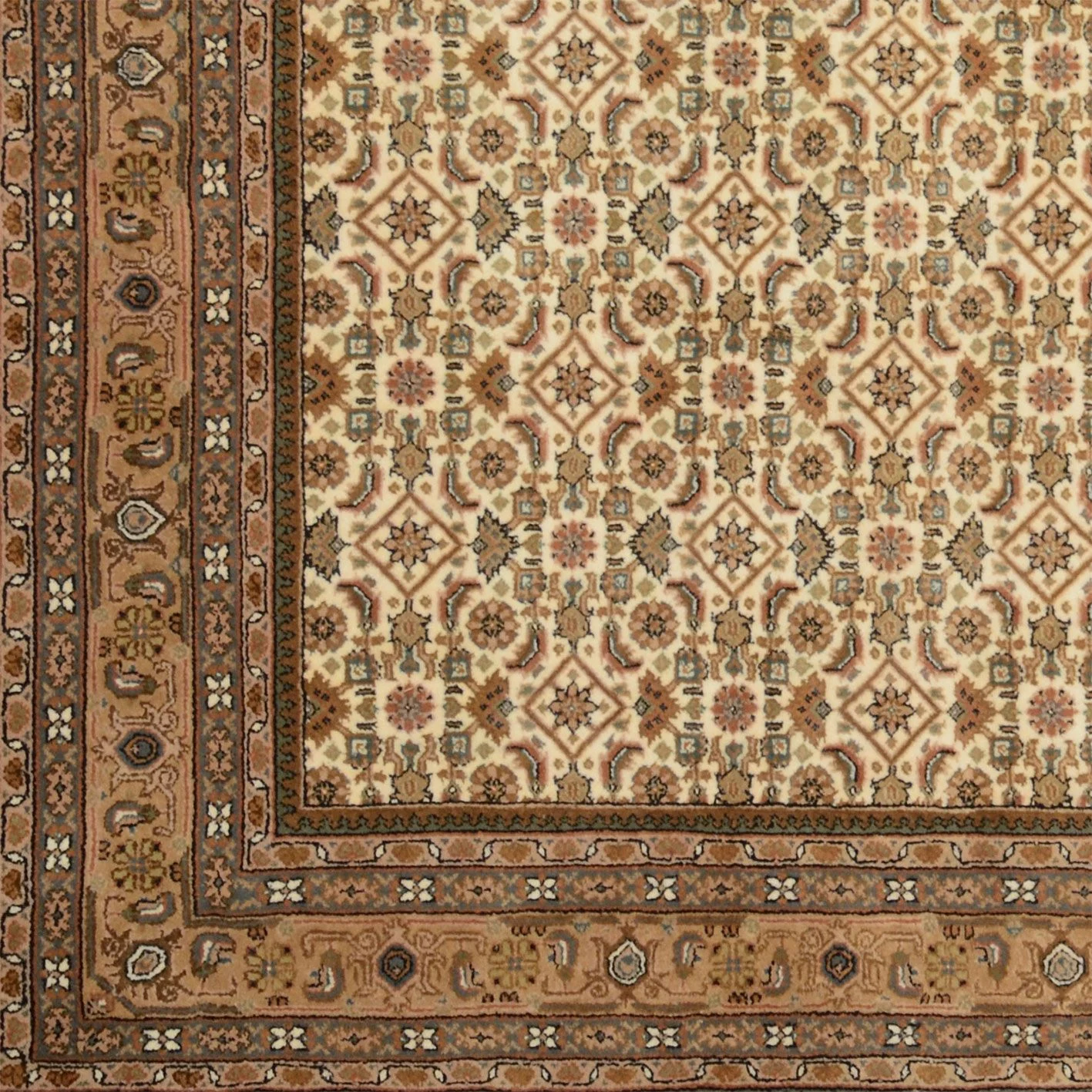 orientteppich-bidjar-199-x-294-cm-schurwolle-handgeknupft-3 Hand-Knotted Wool Bijar Indian Rug, 199 × 294 cm