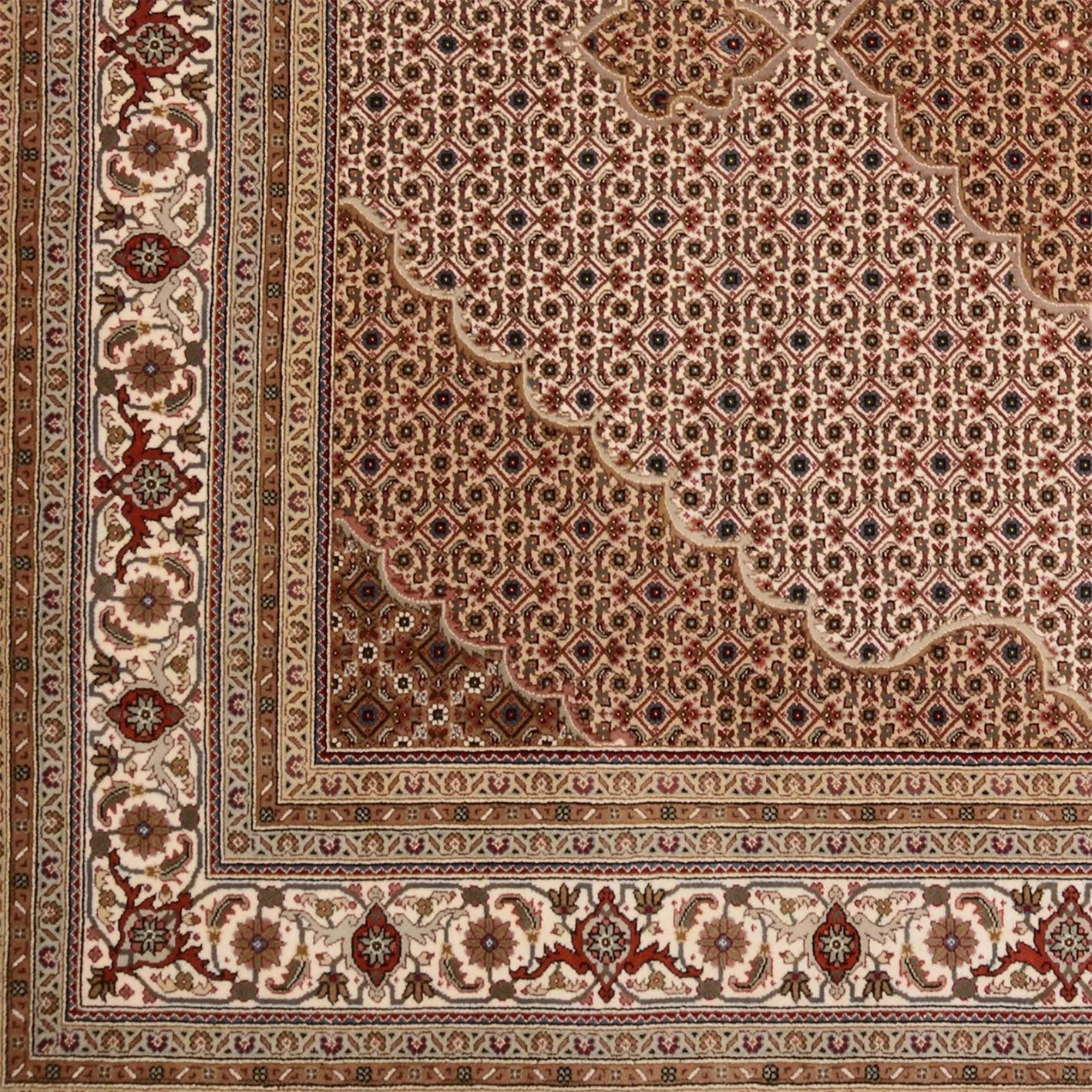 orientteppich-tabriz-249-x-305-cm-schurwolle-handgeknupft-3 Tabriz Indian Rug 249 × 305 cm, Wool, hand-knotted