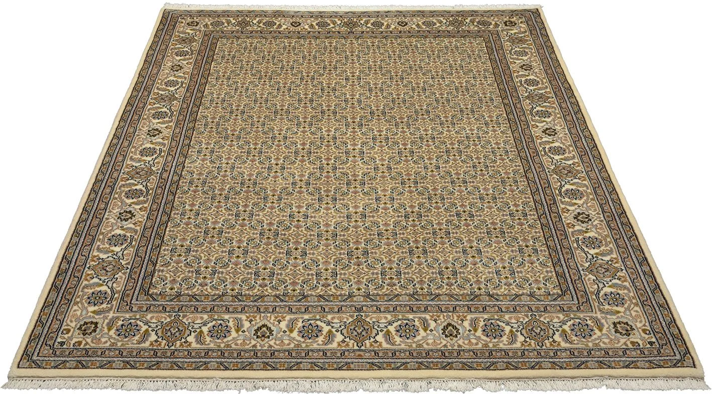 orientteppich-tabriz-200-x-248-cm-schurwolle-handgeknupft-1 Hand-Knotted Wool Tabriz Indian Rug, 200 × 248 cm