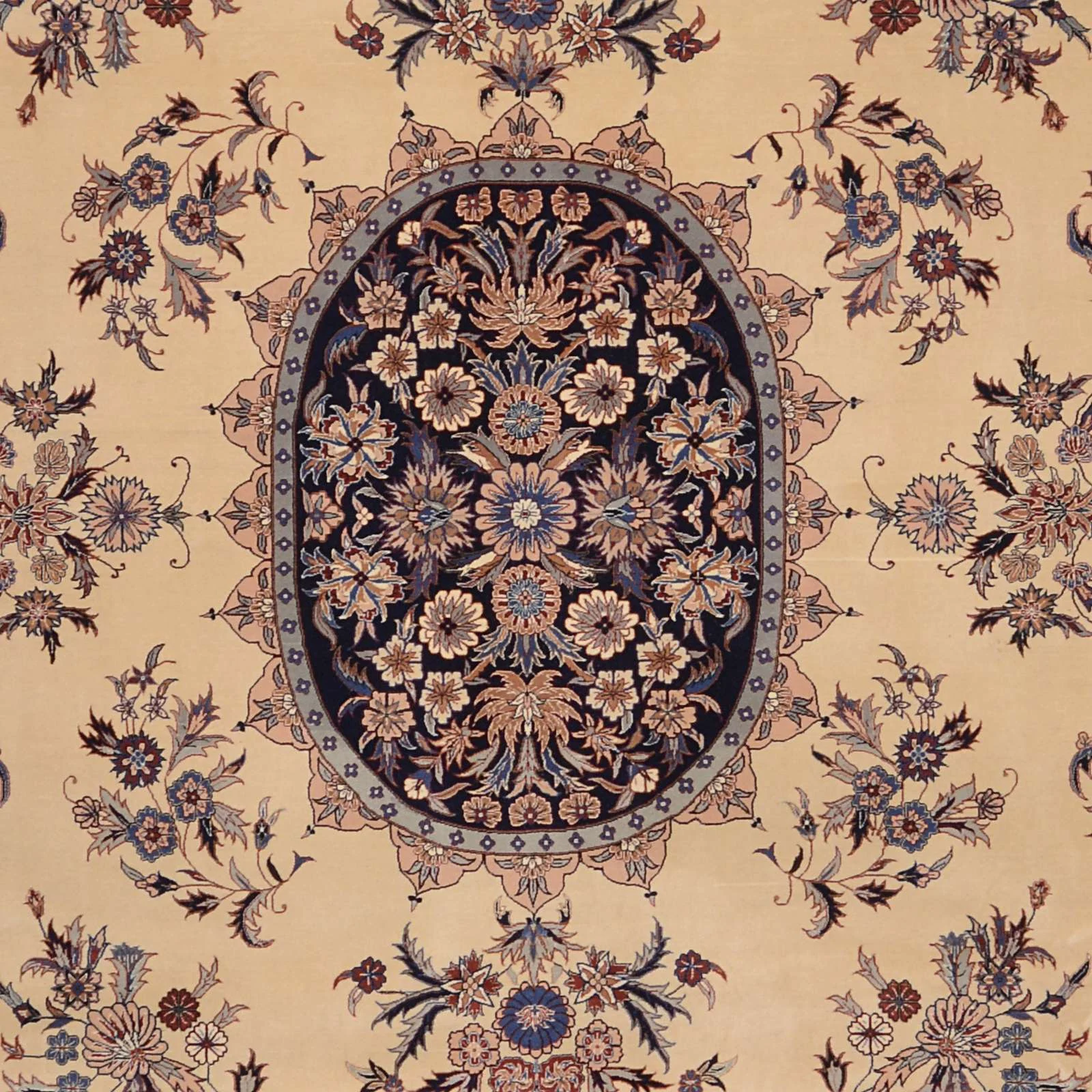 Isfahan Chinese Rug — hand-knotted, 288 × 372 cm, Wool