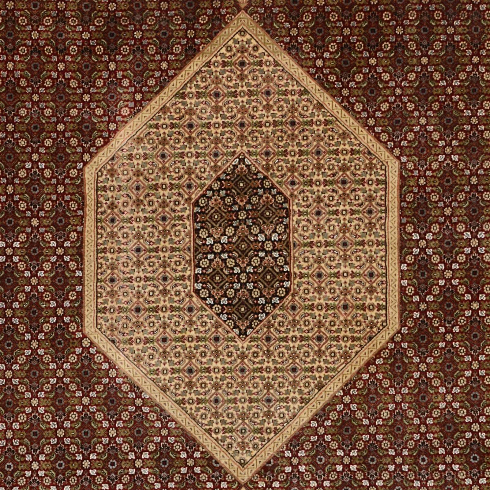 orientteppich-tabriz-206-x-298-cm-schurwolle-handgeknupft-4 Tabriz Indian Rug 206 × 298 cm, Wool, hand-knotted