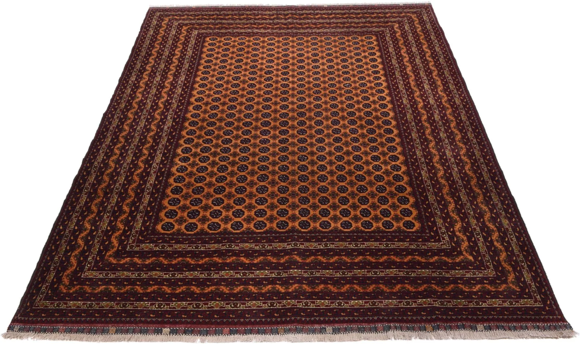 Pakistani Rug — hand-knotted, 204 × 297 cm, Wool