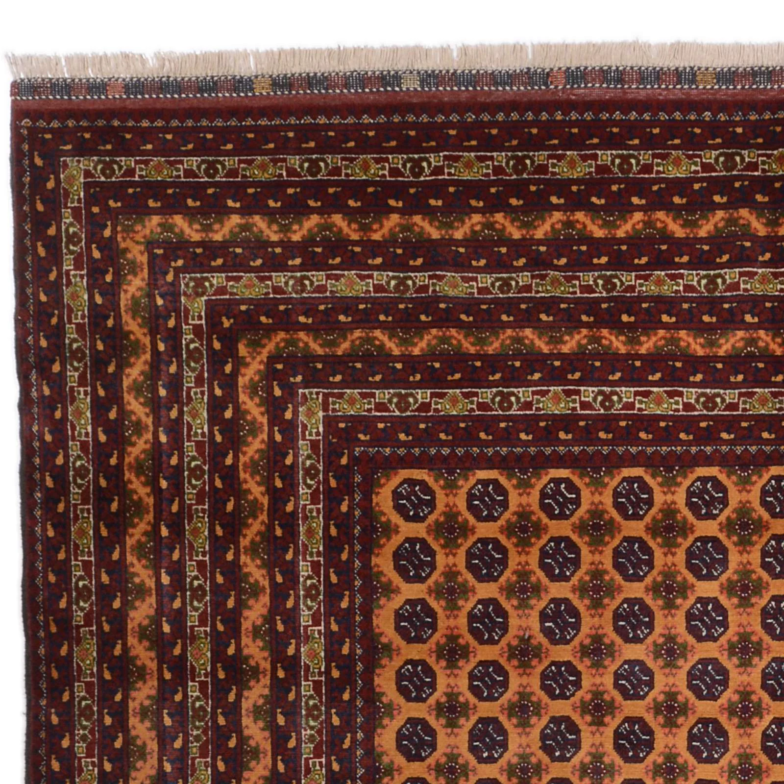 Pakistani Rug — hand-knotted, 204 × 297 cm, Wool