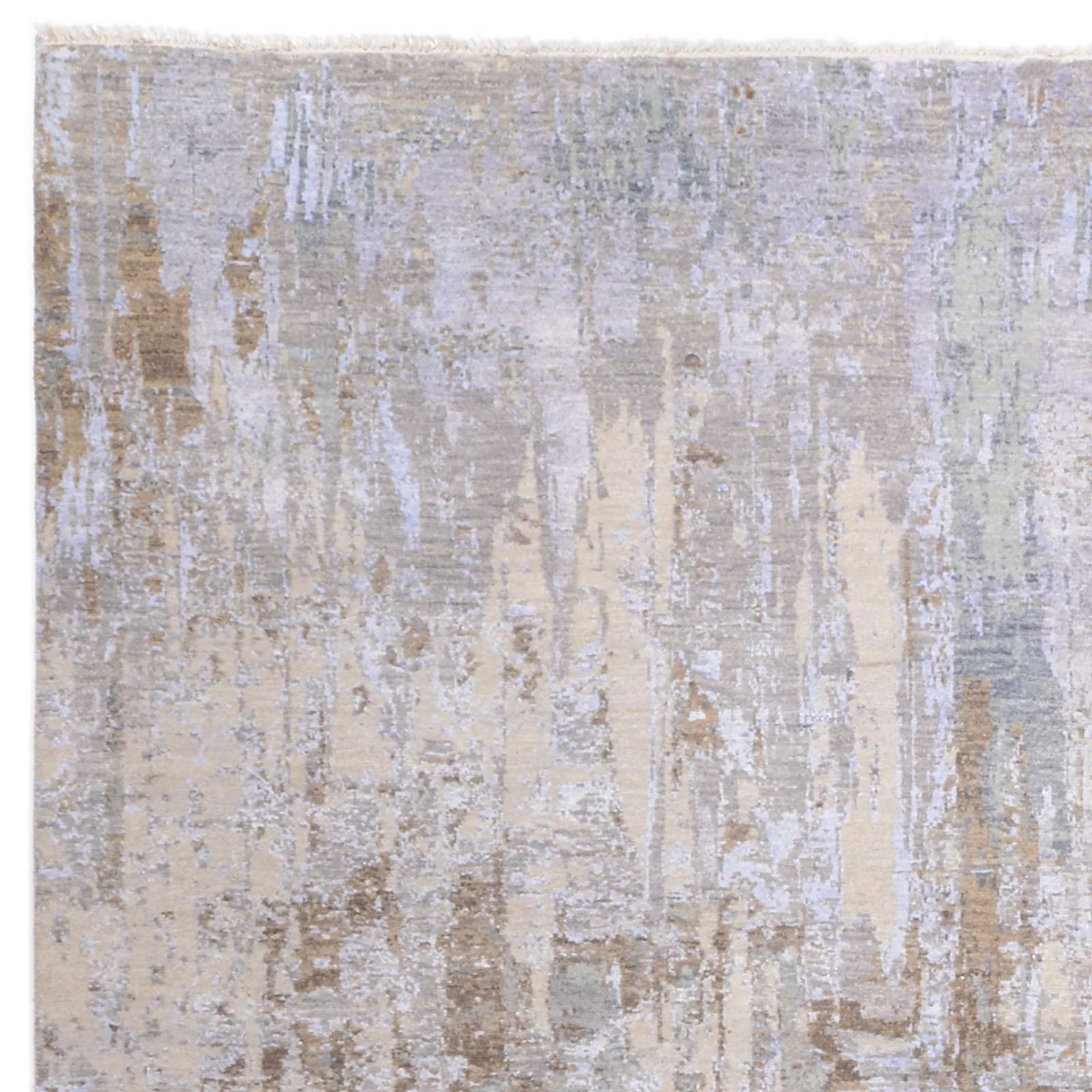 Indian Rug — hand-knotted, 246 × 321 cm, Wool & Silk
