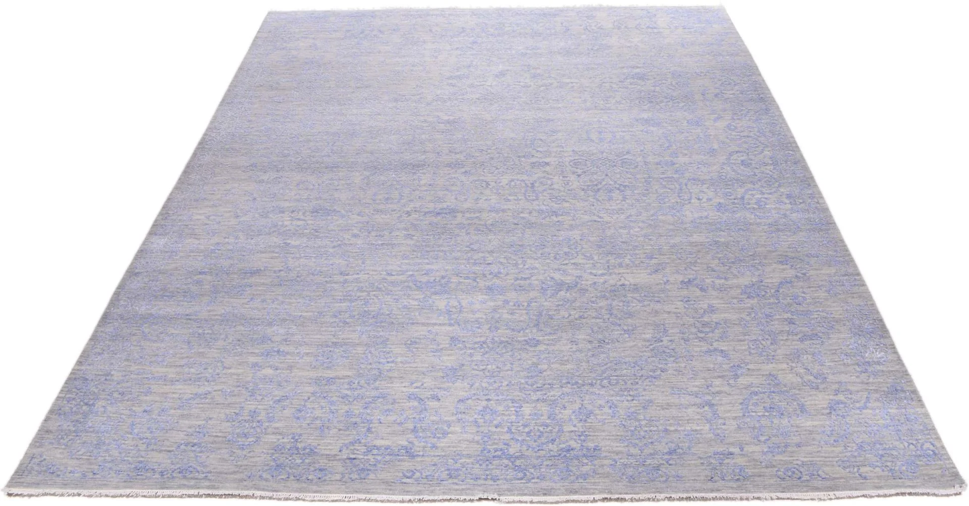 Indian Rug 246 × 308 cm, Wool & Silk, hand-knotted
