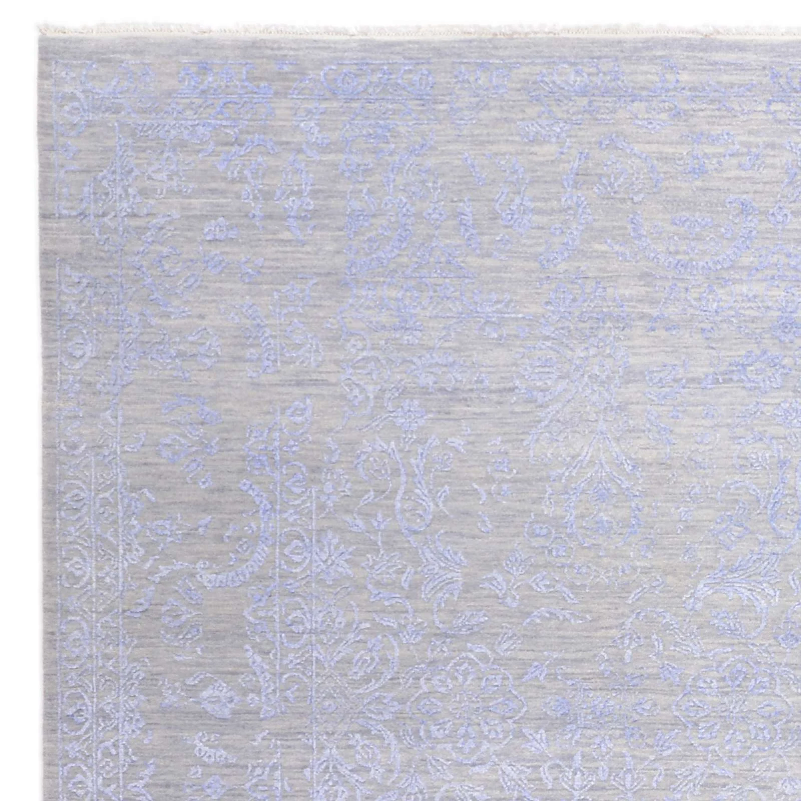 Indian Rug 246 × 308 cm, Wool & Silk, hand-knotted