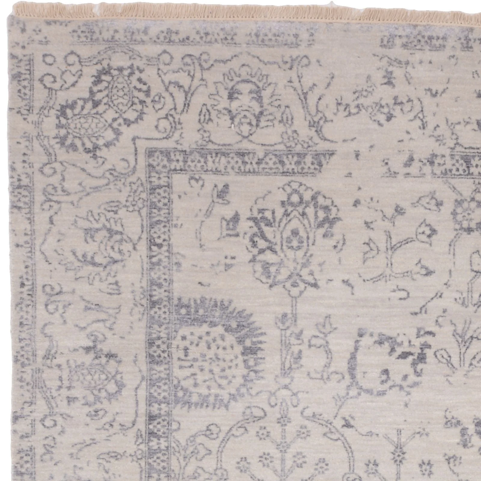 orientteppich-asman-197-x-292-cm-schurwolle-handgeknupft-4 Indian Rug 197 × 292 cm, Wool, hand-knotted