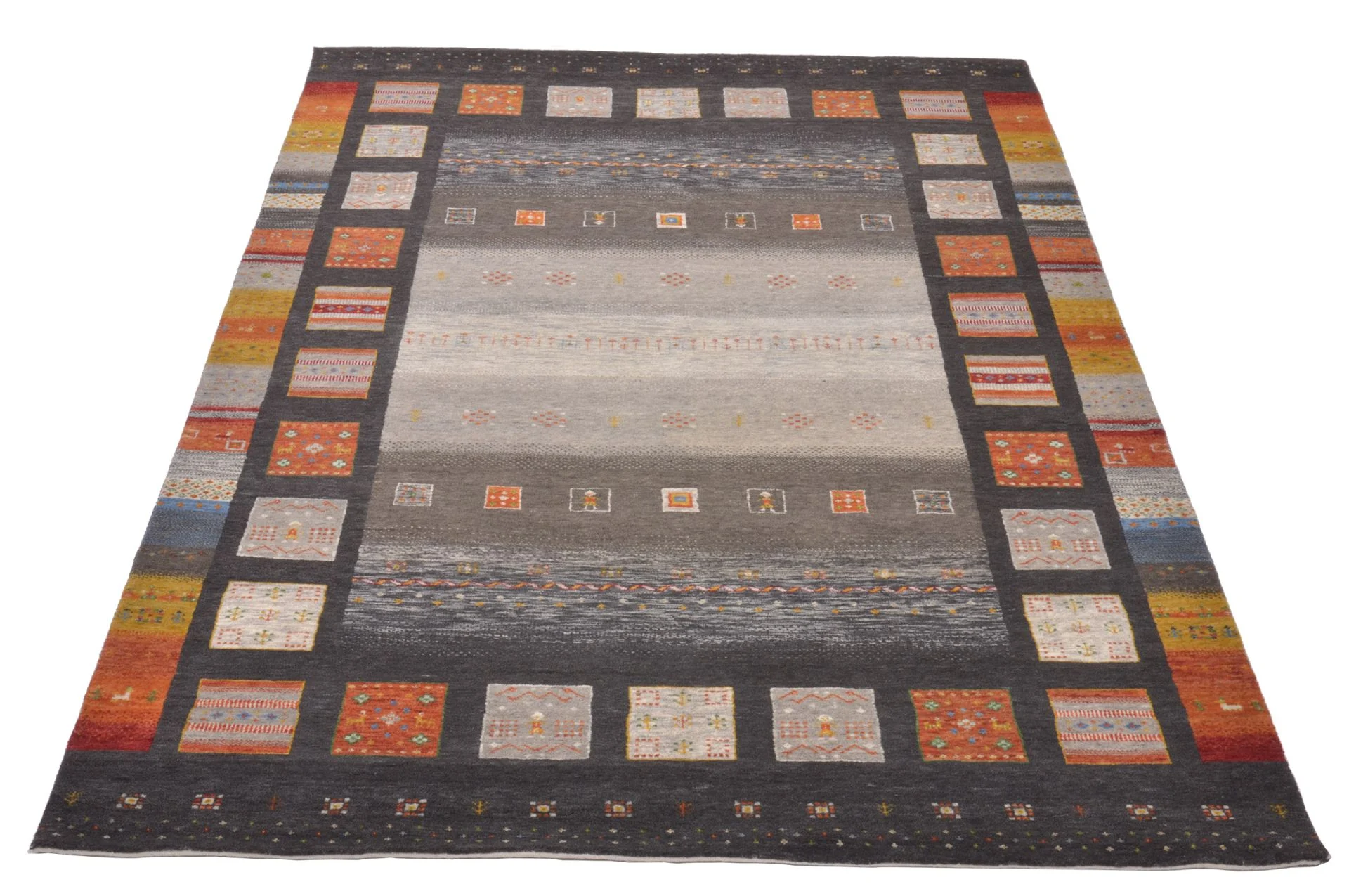 Loribaft Indian Rug 172 × 249 cm, Wool & Silk, hand-knotted