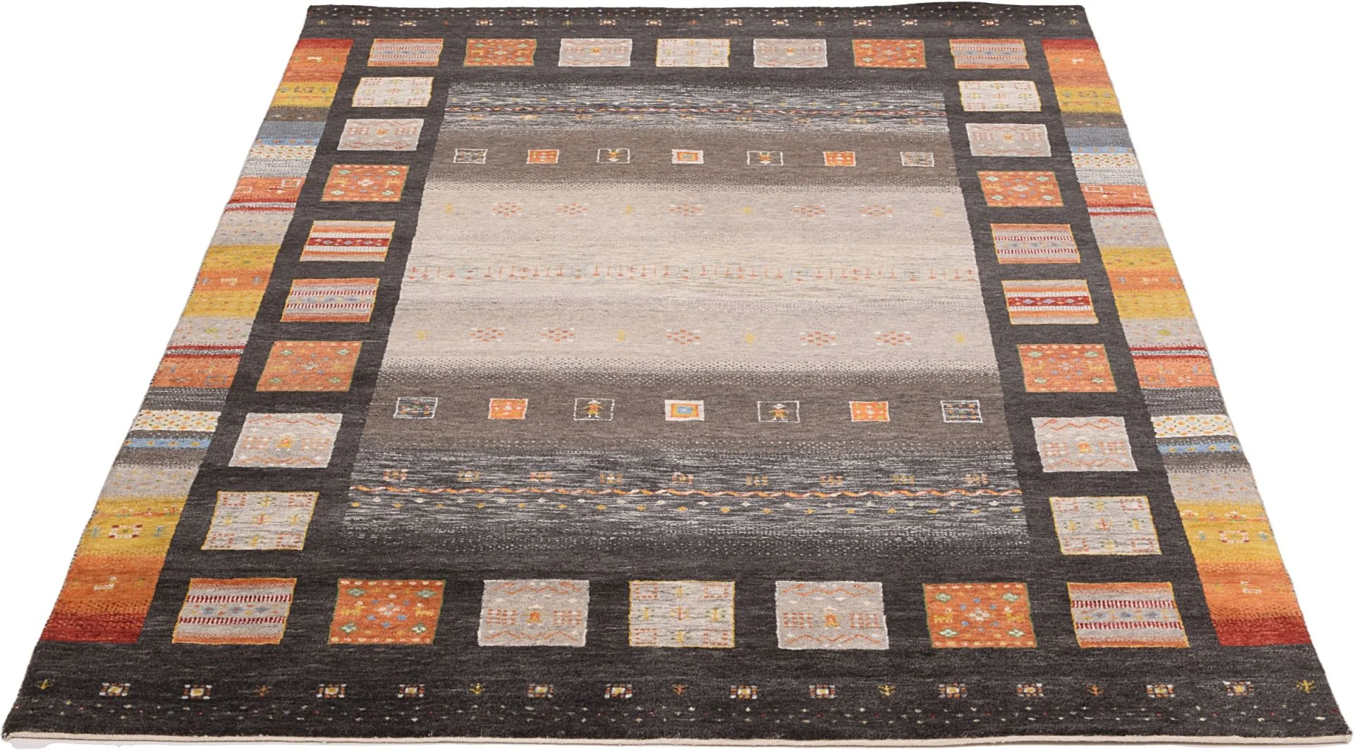 Loribaft Indian Rug 172 × 249 cm, Wool & Silk, hand-knotted