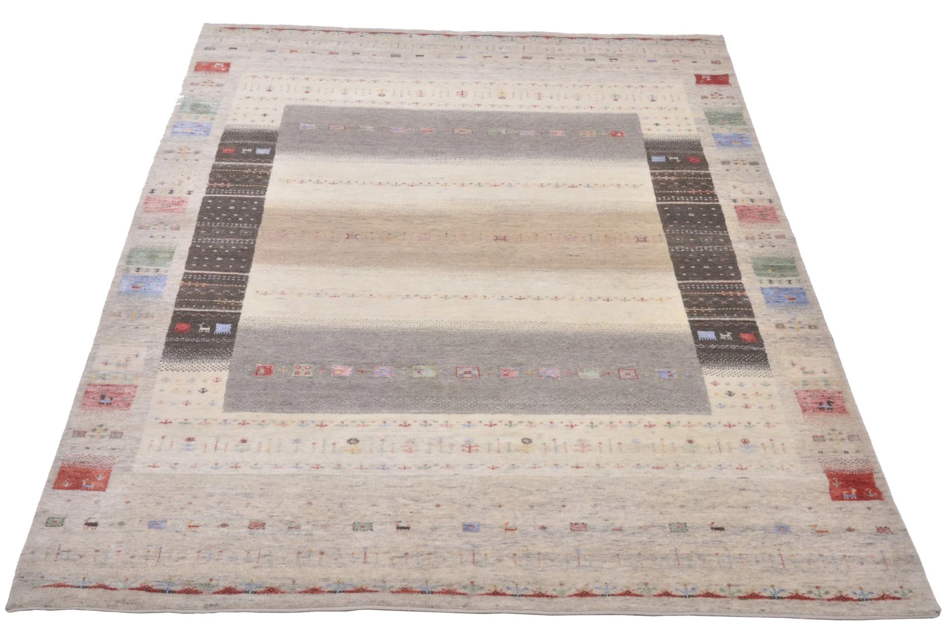 Loribaft Indian Rug 173 × 249 cm, Wool & Silk, hand-knotted