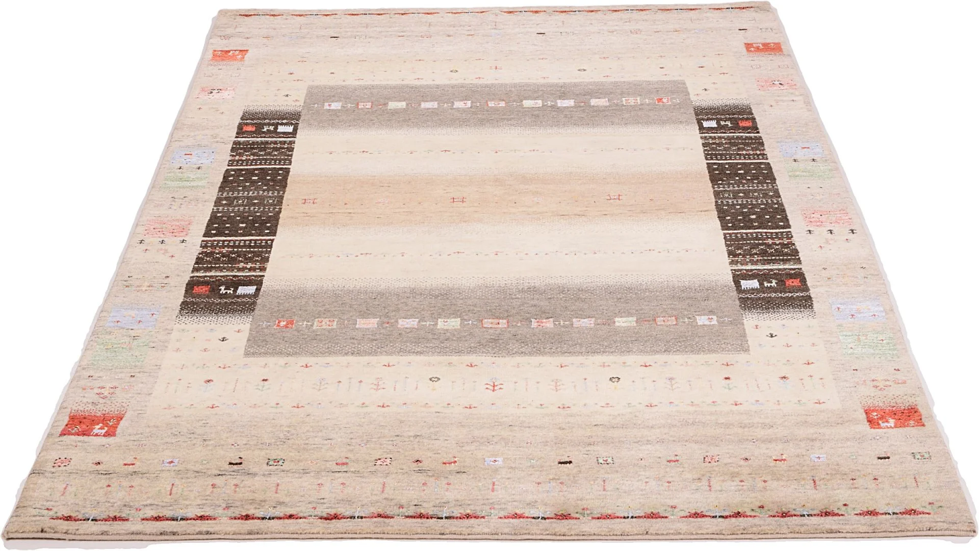 Loribaft Indian Rug 173 × 249 cm, Wool & Silk, hand-knotted