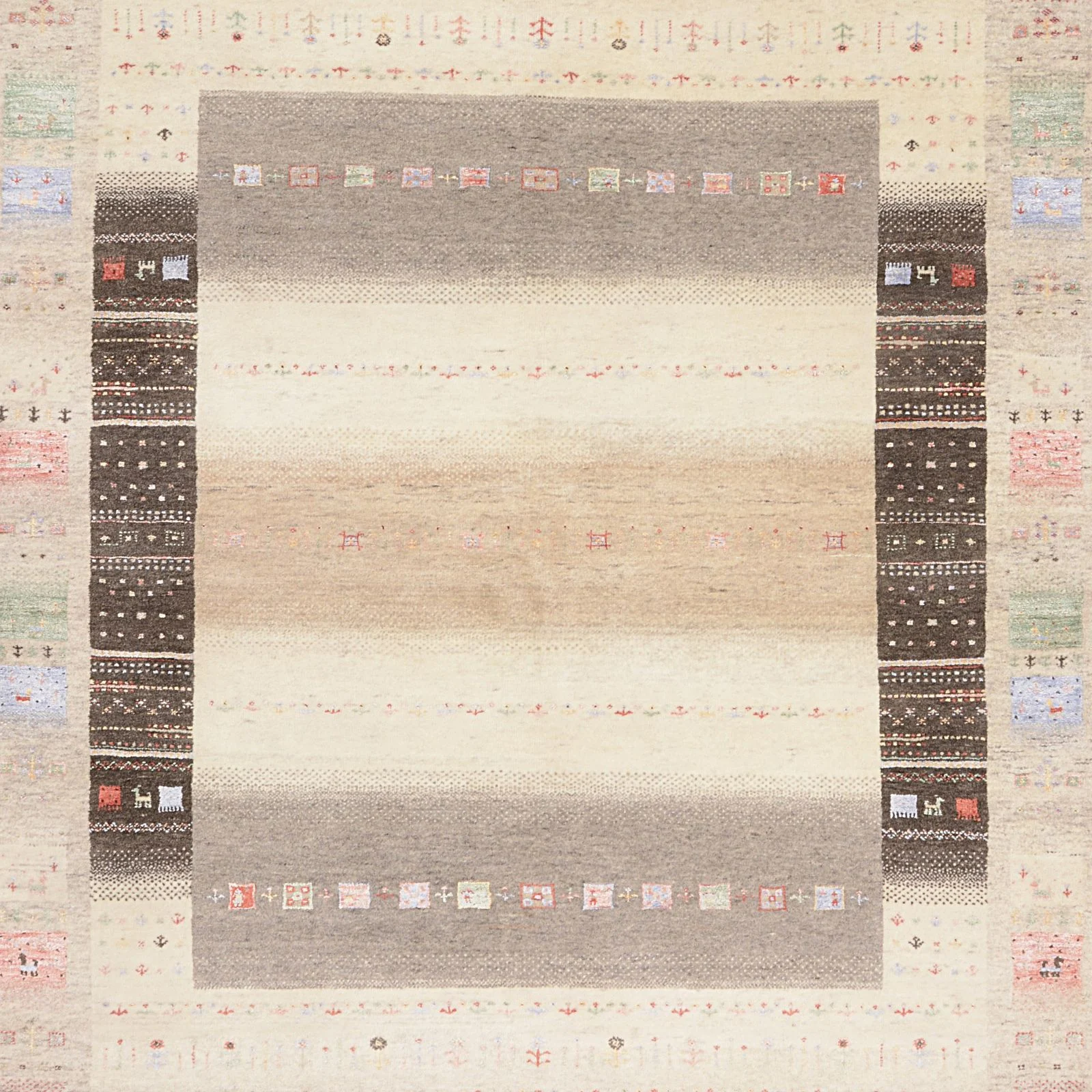 Loribaft Indian Rug 173 × 249 cm, Wool & Silk, hand-knotted