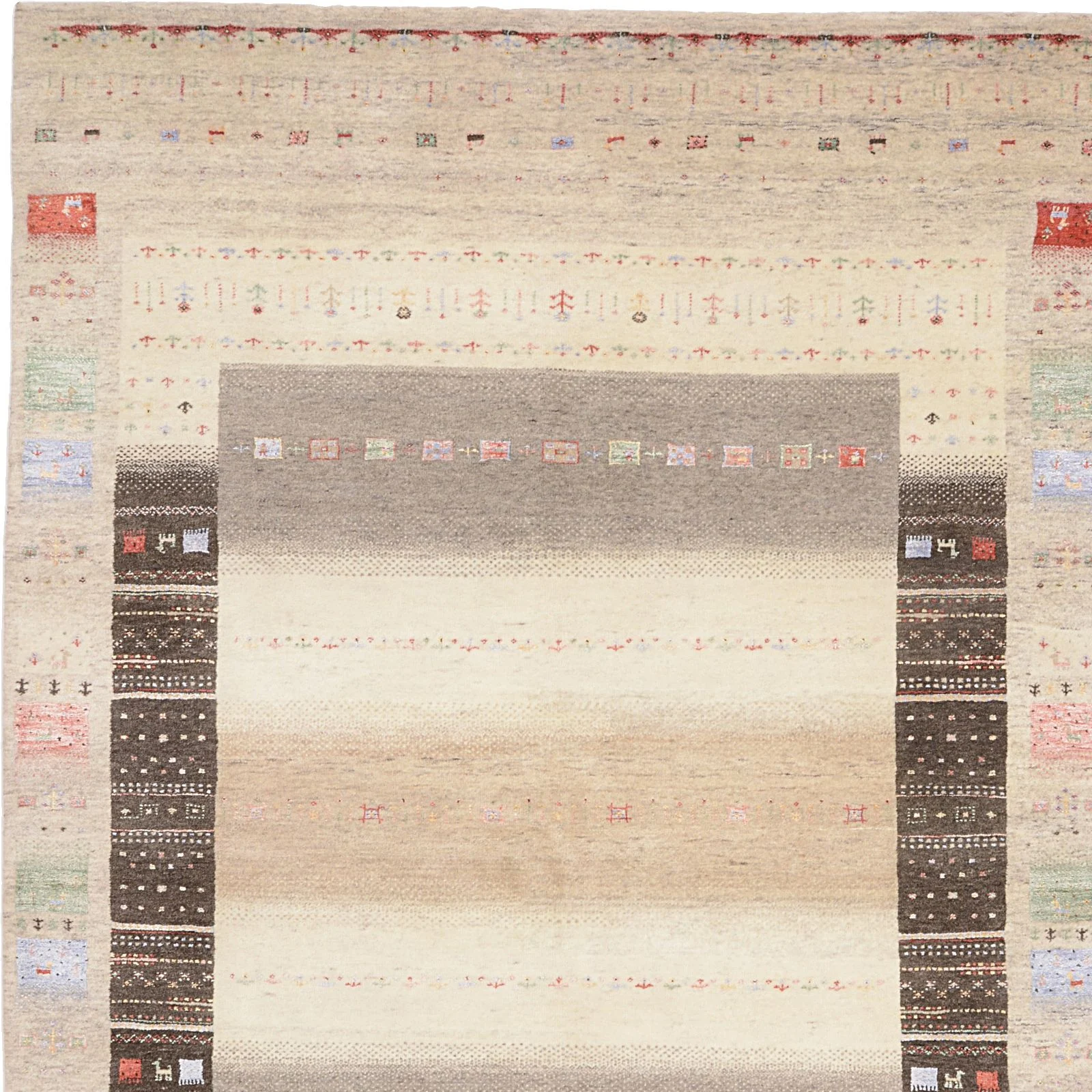Loribaft Indian Rug 173 × 249 cm, Wool & Silk, hand-knotted