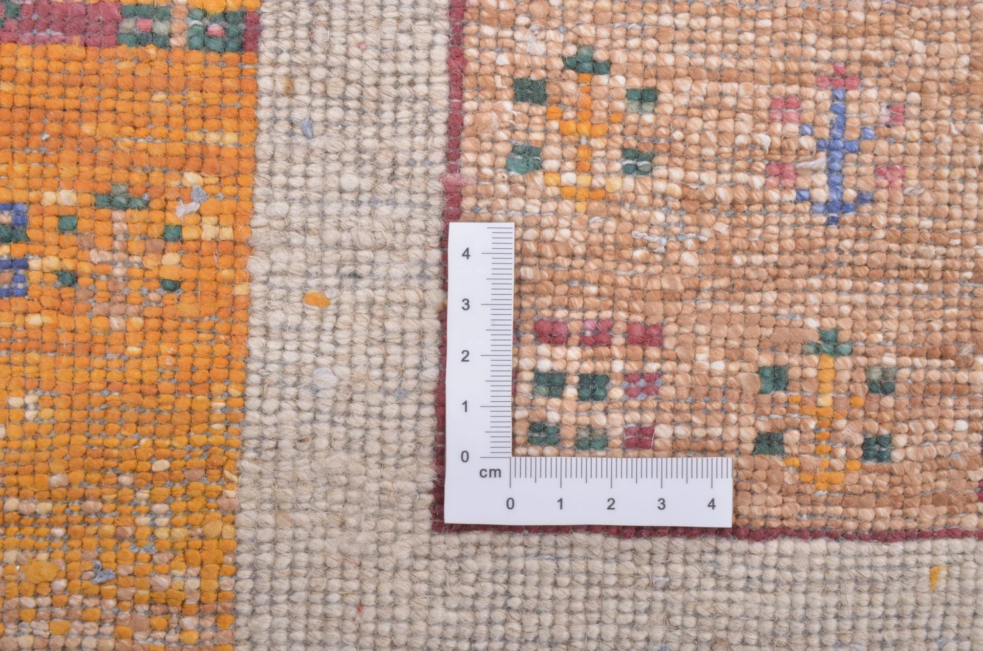 Hand-Knotted Wool & Silk Loribaft Indian Rug, 177 × 246 cm