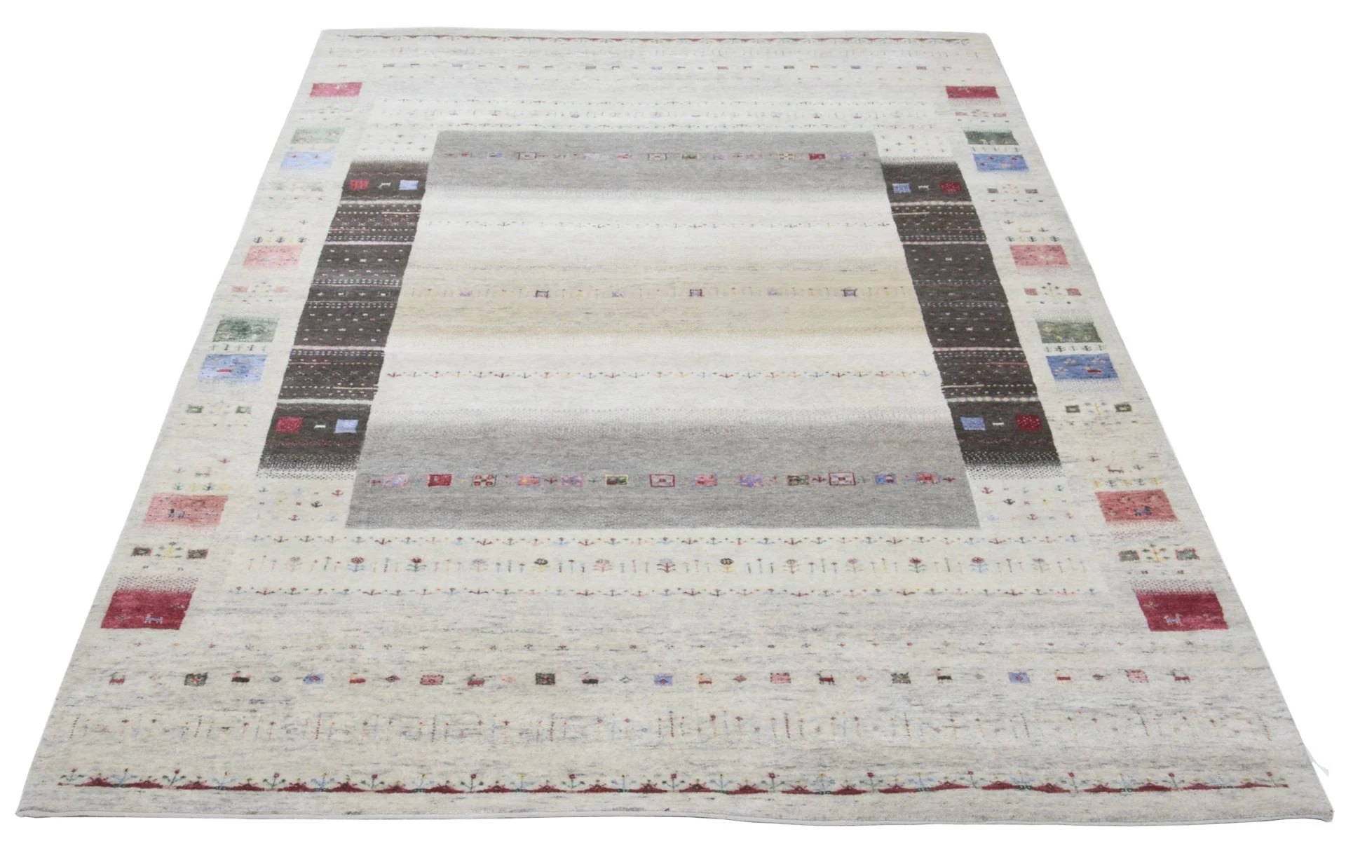 Loribaft Indian Rug — hand-knotted, 205 × 308 cm, Wool