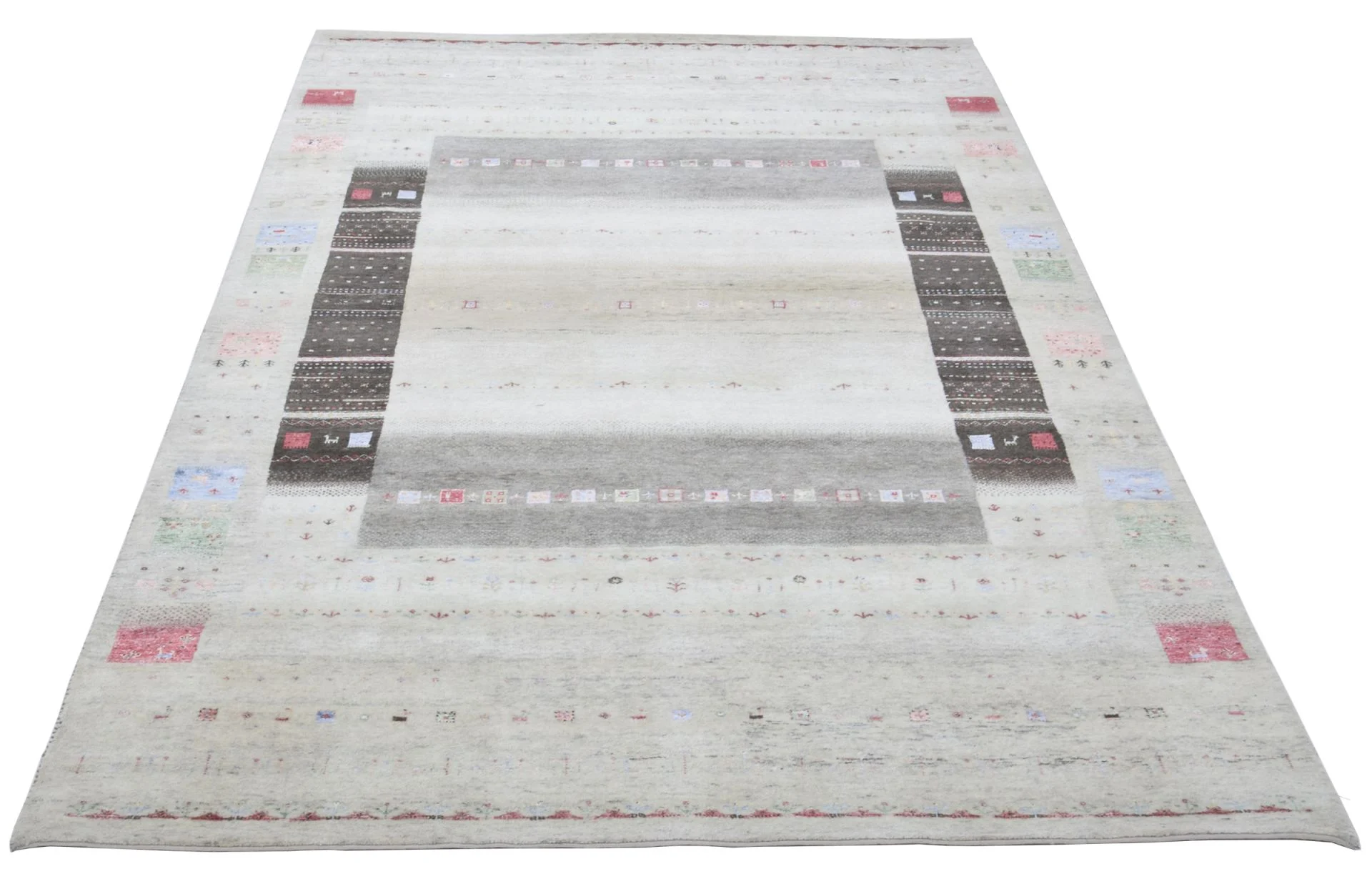 Loribaft Indian Rug — hand-knotted, 205 × 308 cm, Wool