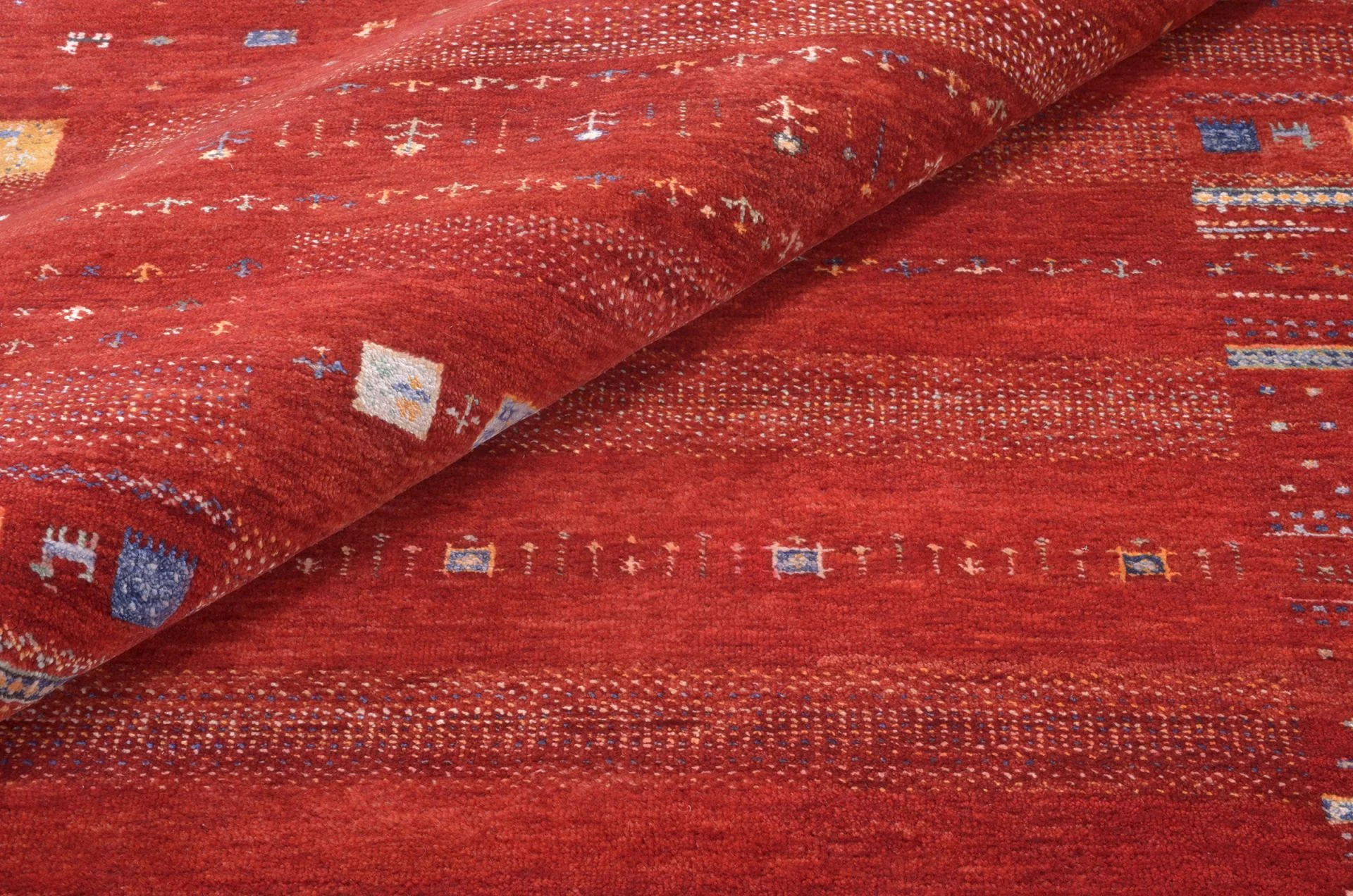 Hand-Knotted Wool & Silk Loribaft Indian Rug, 175 × 242 cm